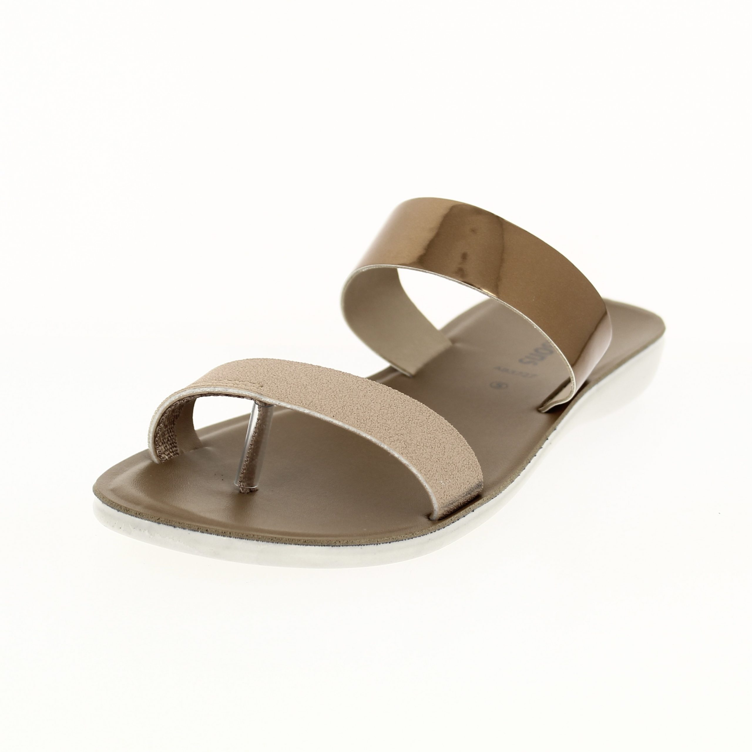 samsons  Women Casual  Toe Ring Slippers BROWN