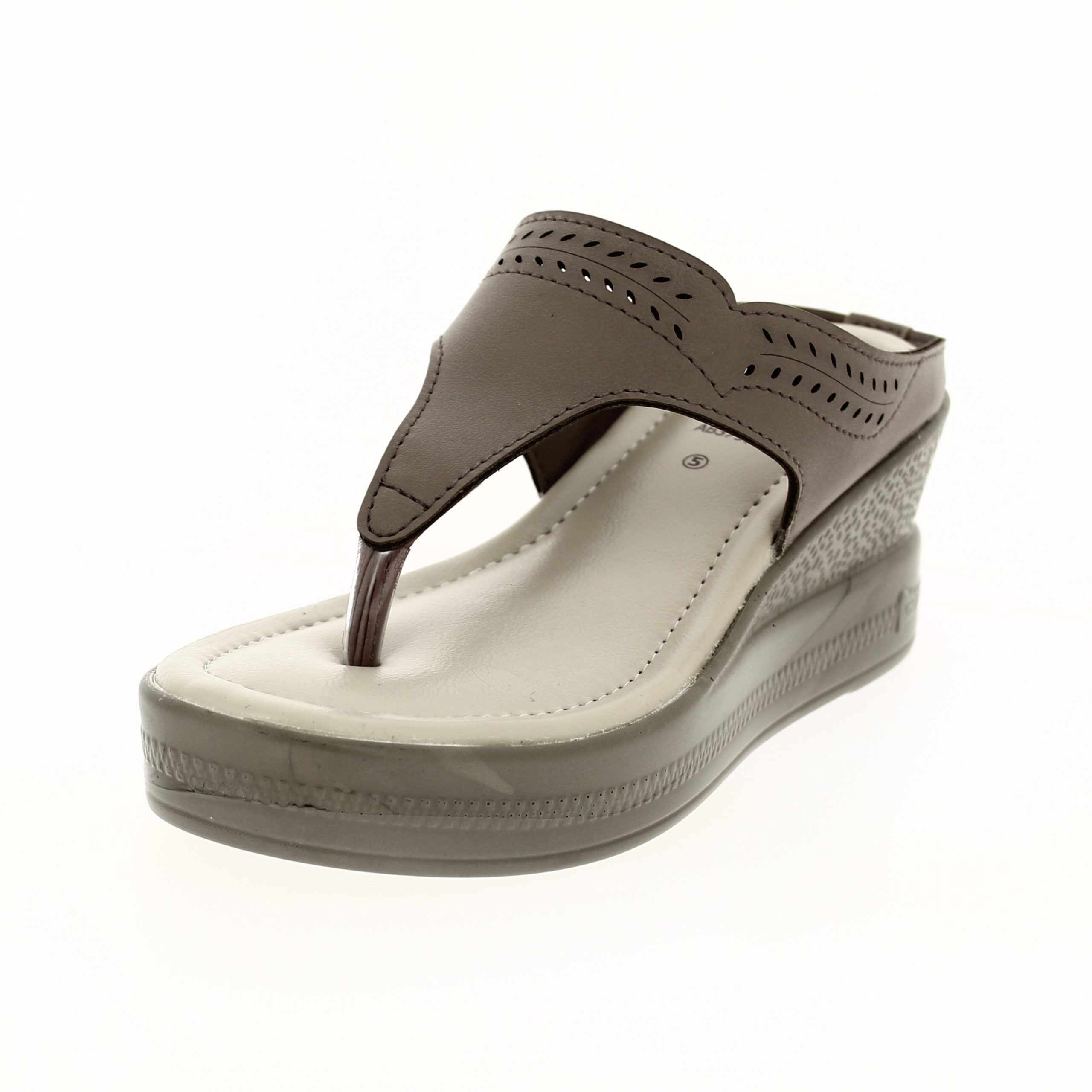 PETALZ Women Casual  T-strap Wedges BLACK