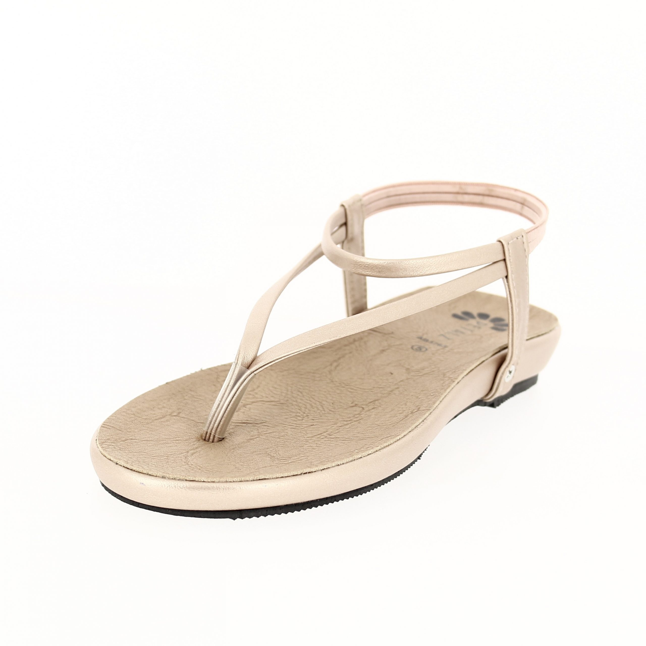 PETALZ  Women Casual  Slip-on  Sandals BEIGE