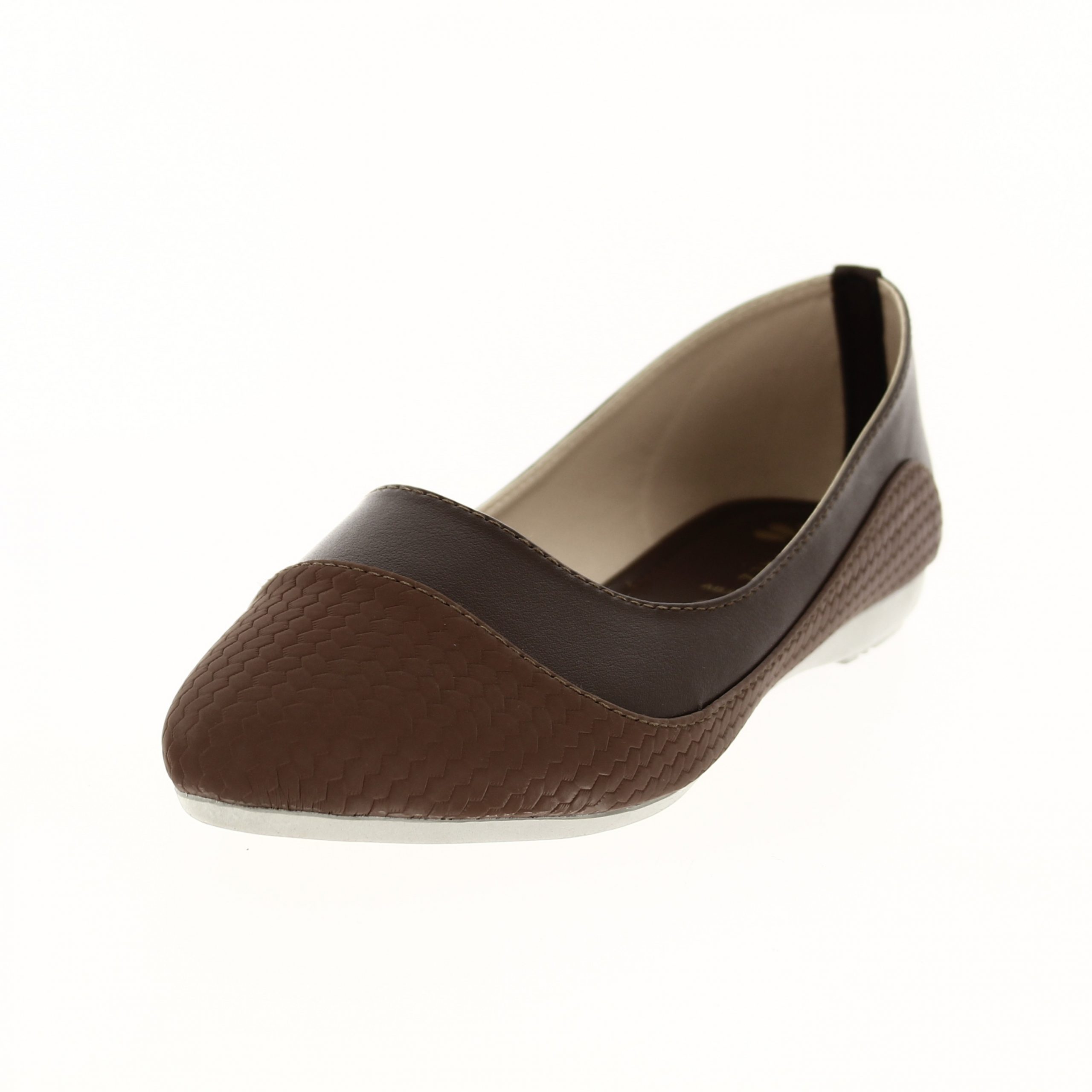 PETALZ  Women Casual BALLERINA Shoes BROWN