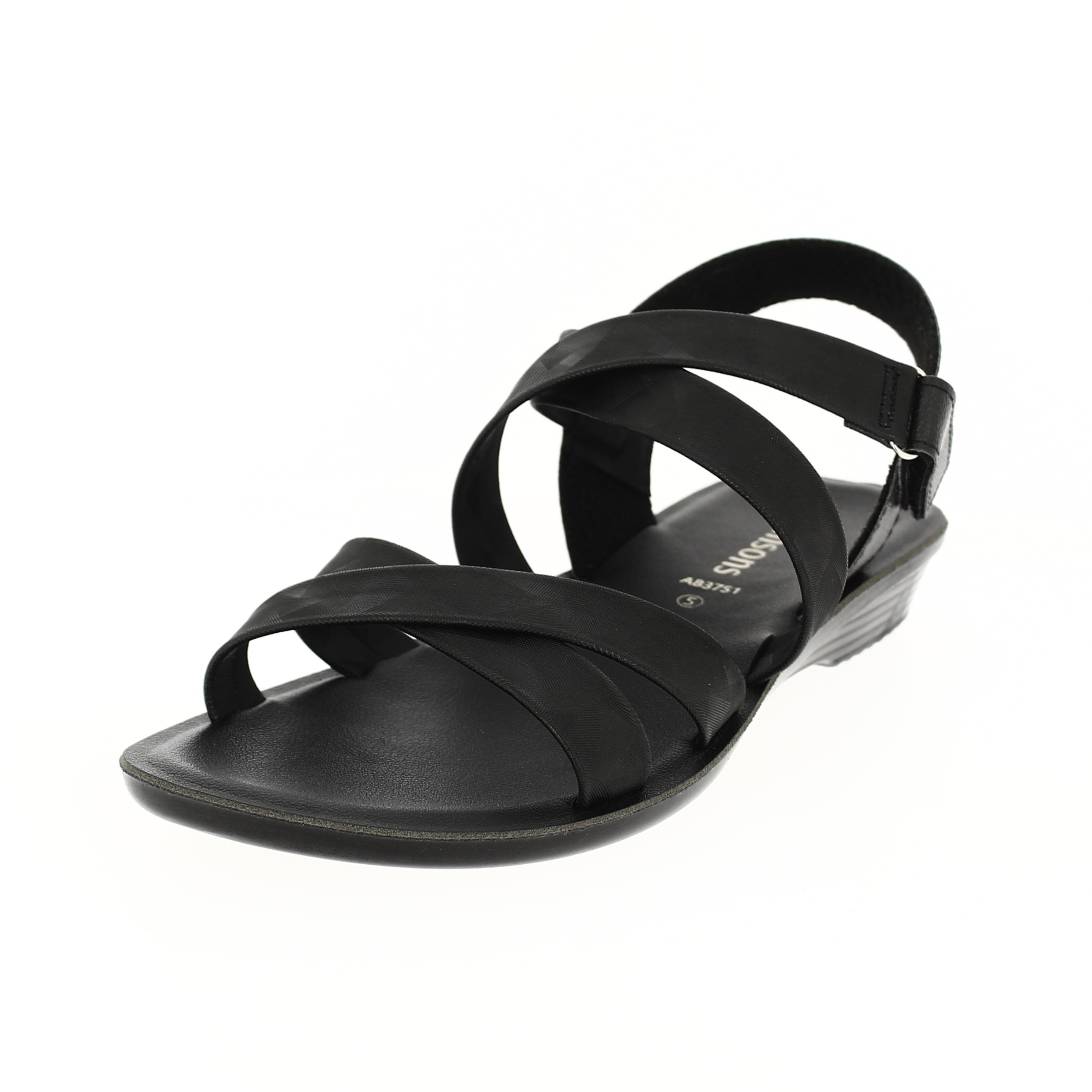 samsons  Women Casual  Slip-on  Sandals BLACK
