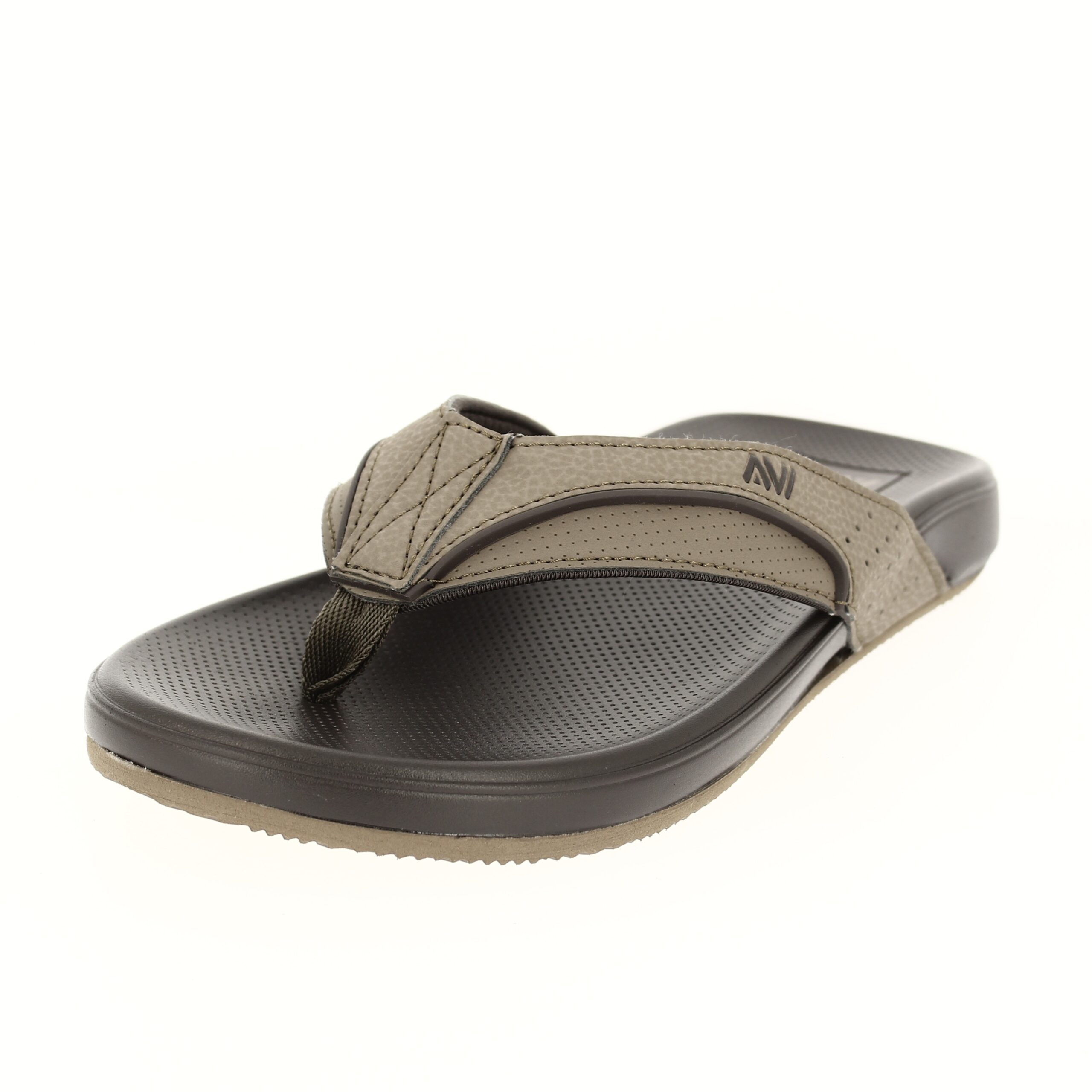 AVI Men Casual TWO STRAP Slippers GRAY