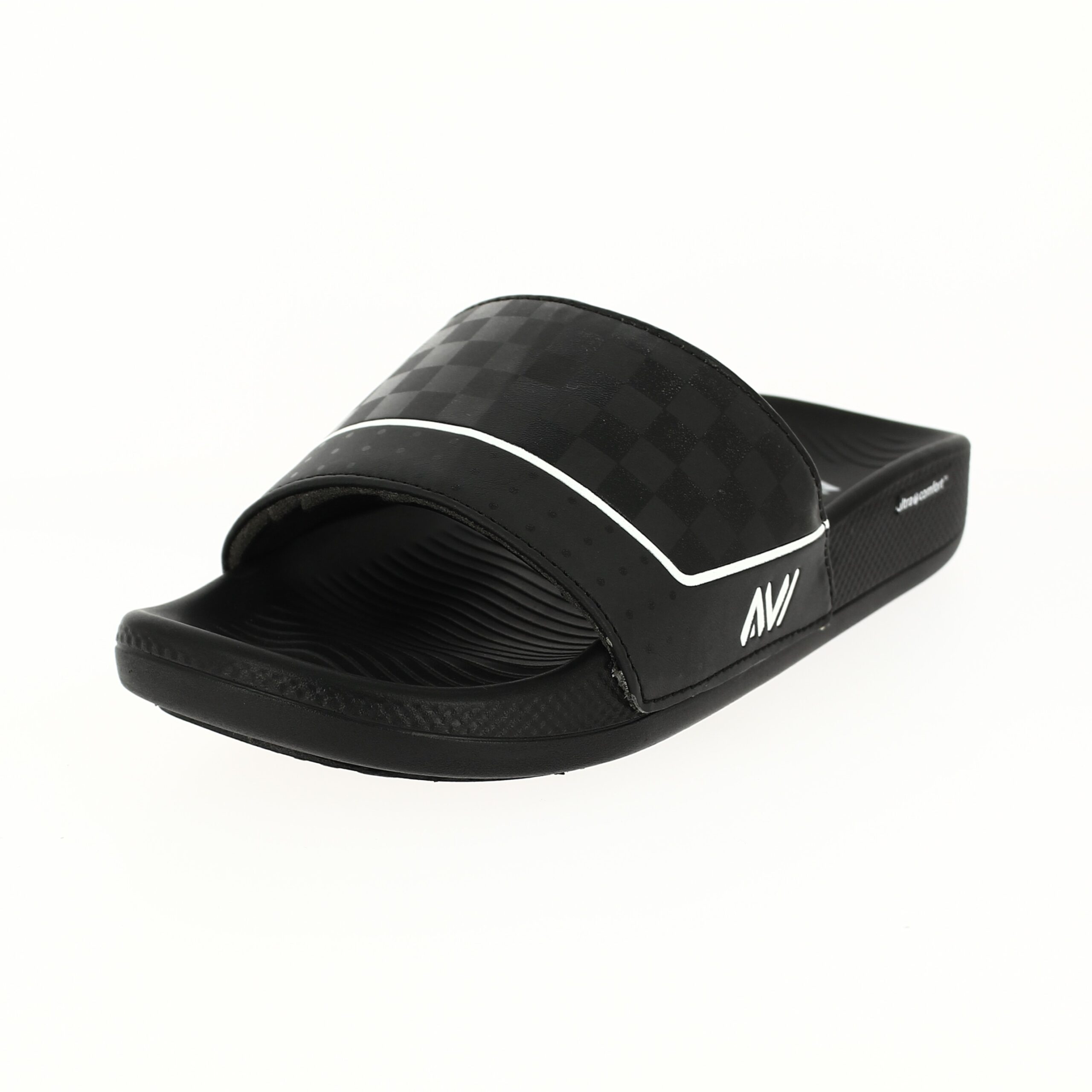 AVI Men Casual Slip-on SLIDERS BLACK