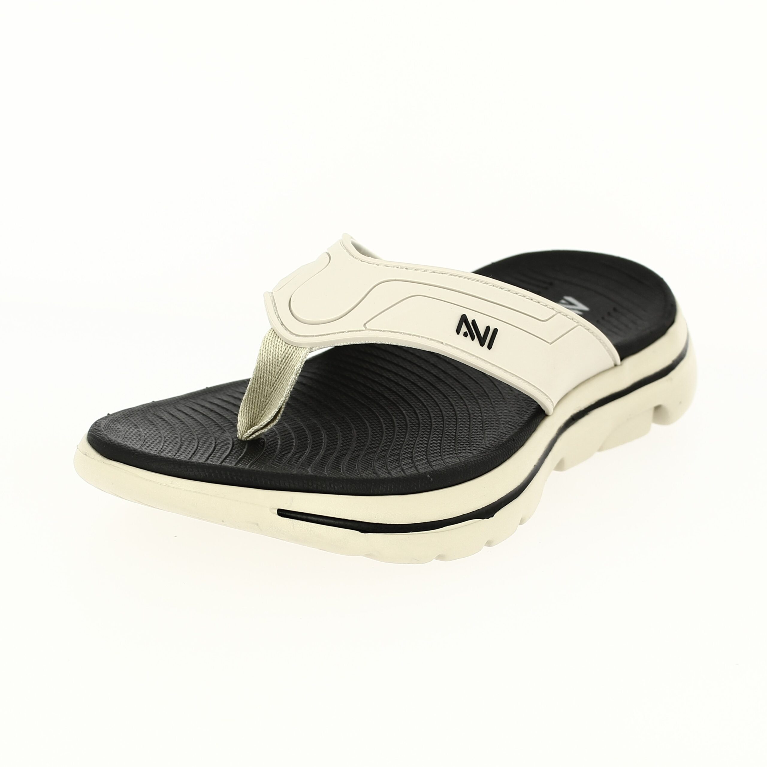 AVI Men Casual V-strap Slippers BEIGE