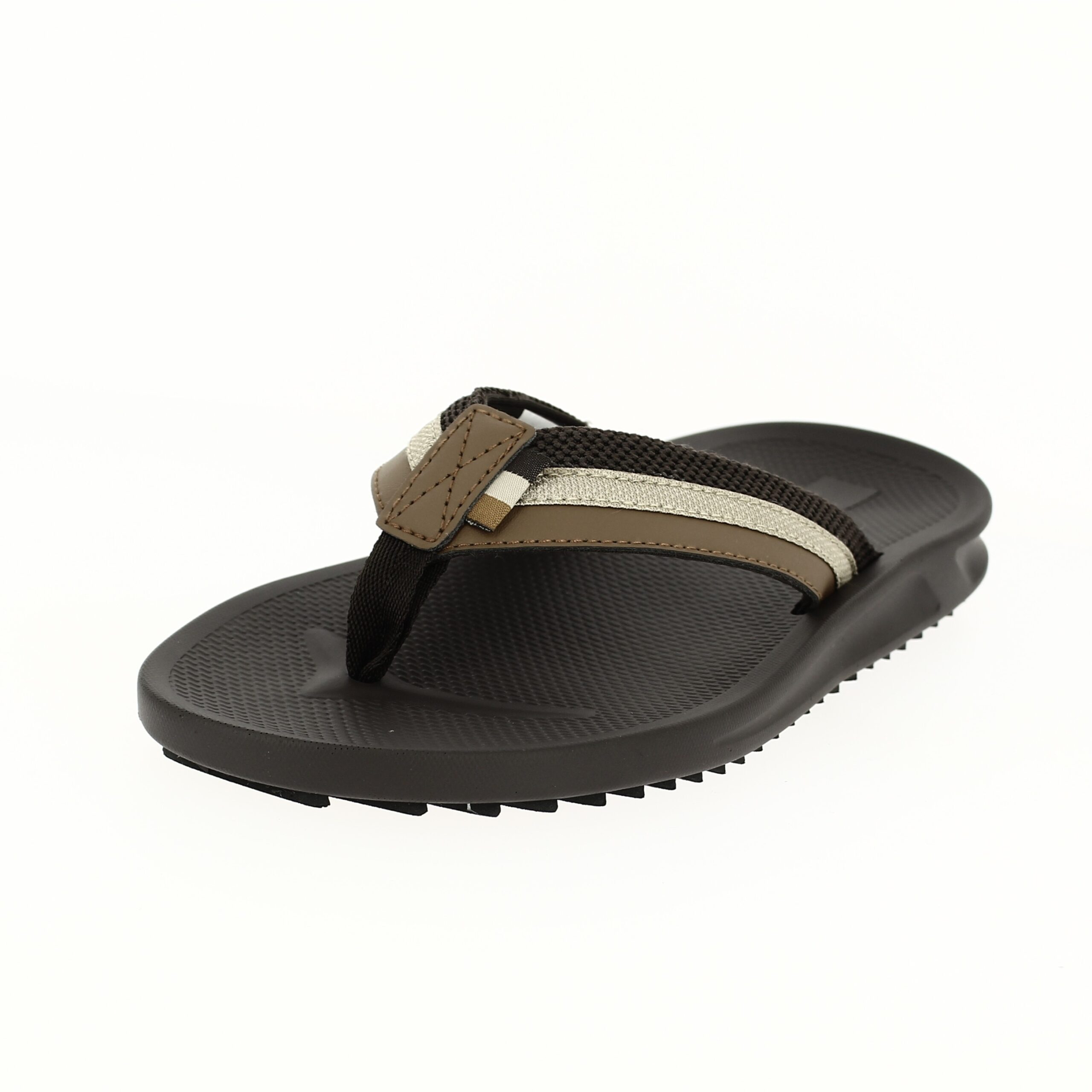 AVI Men Casual V-strap Slippers BROWN