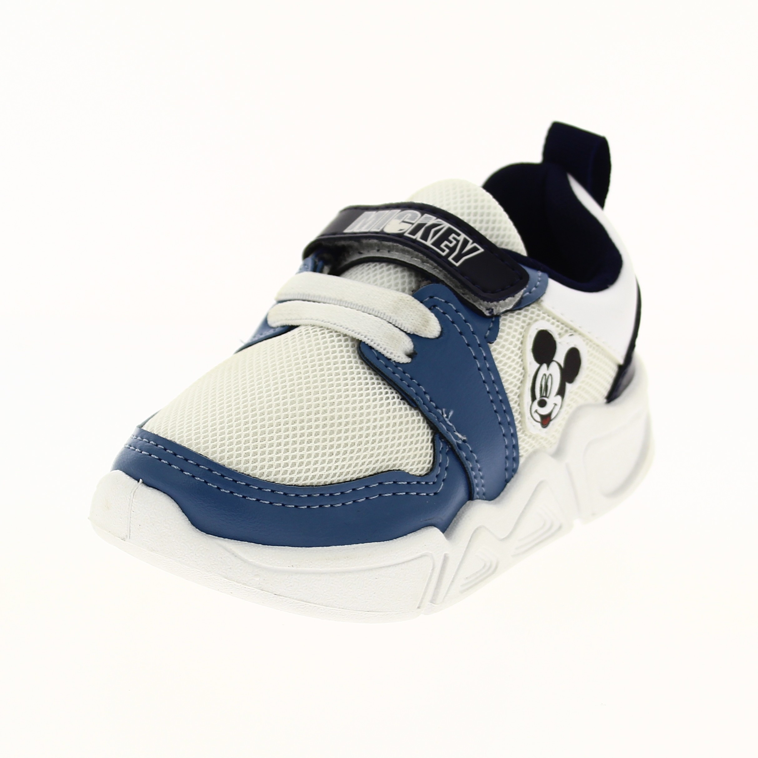 Disney Boys Casual Velcro Shoes BLUE-WHITE