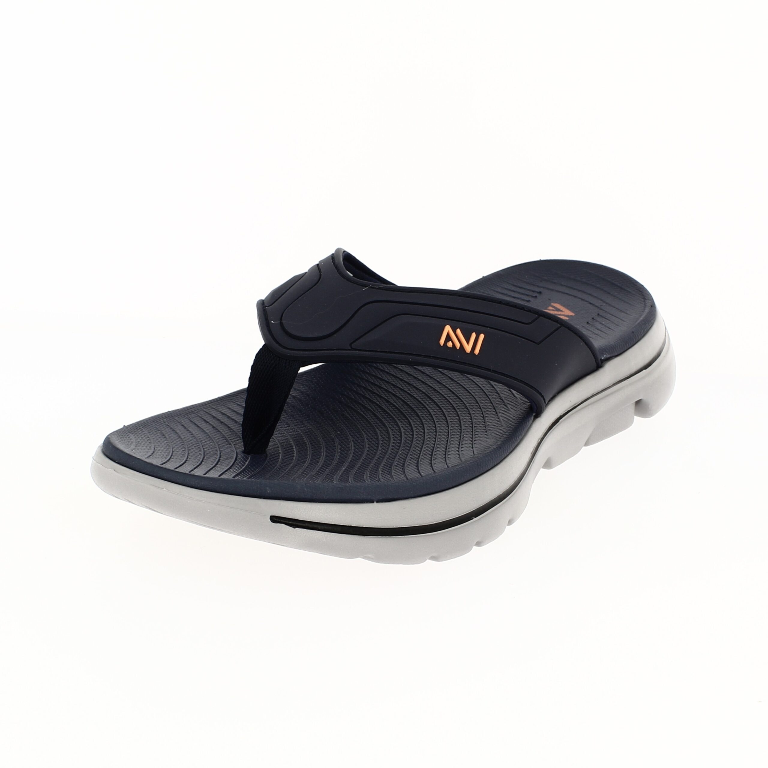 AVI   Men Casual V-strap Slippers BLUE