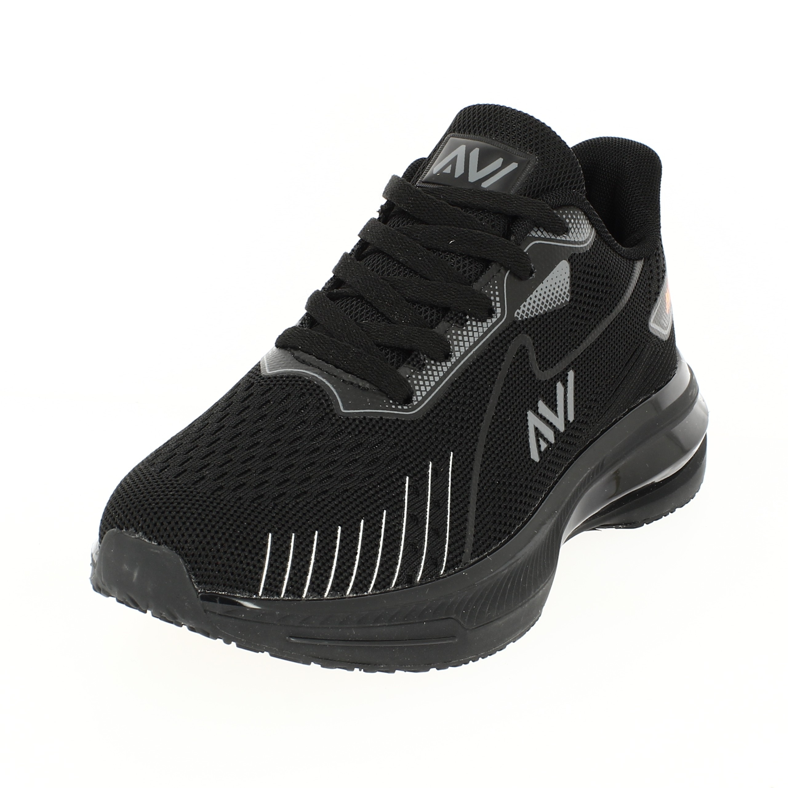 AVI   Men RUNNING Lacing Shoes BLACK