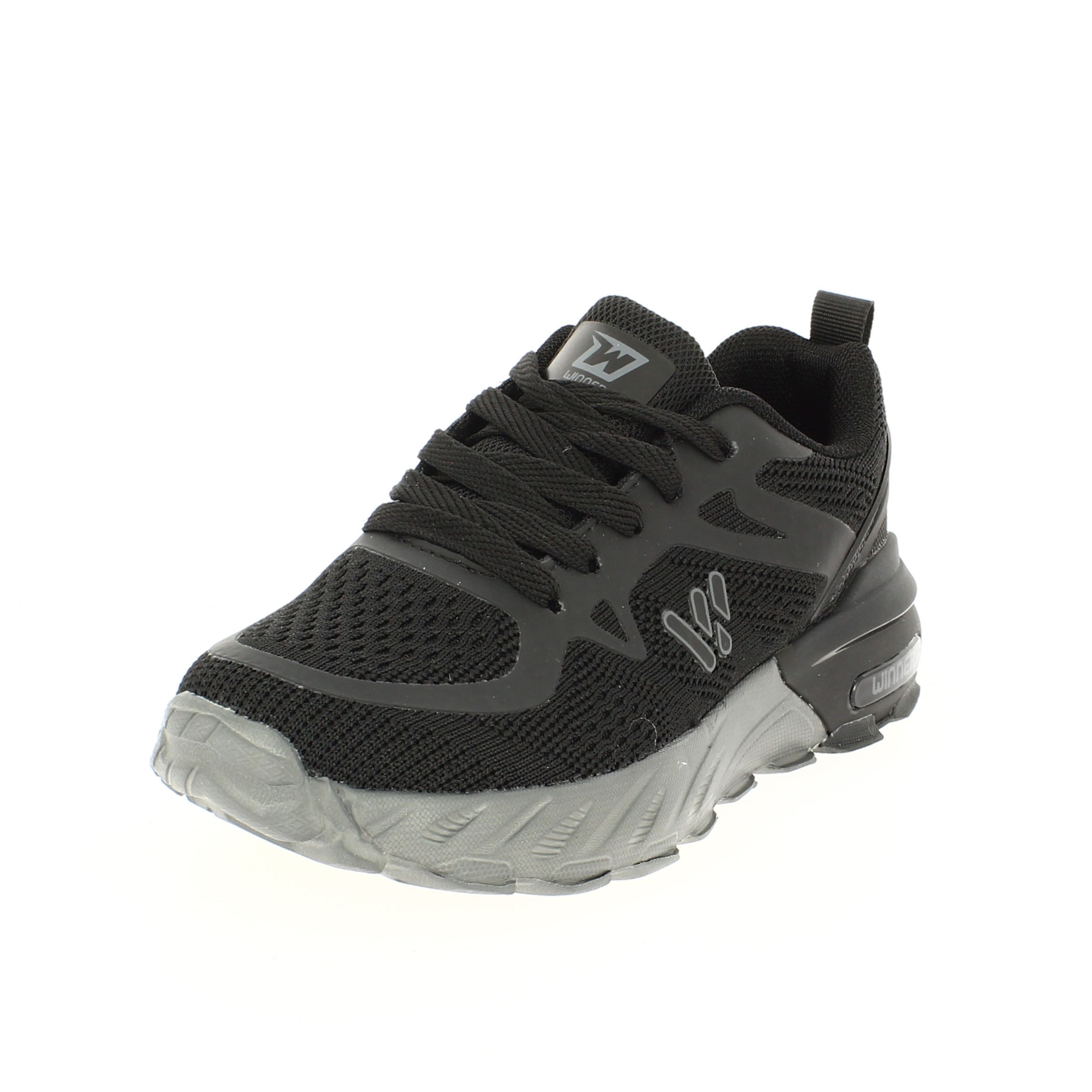 Winner Boys Casual Lacing Shoes BLACK