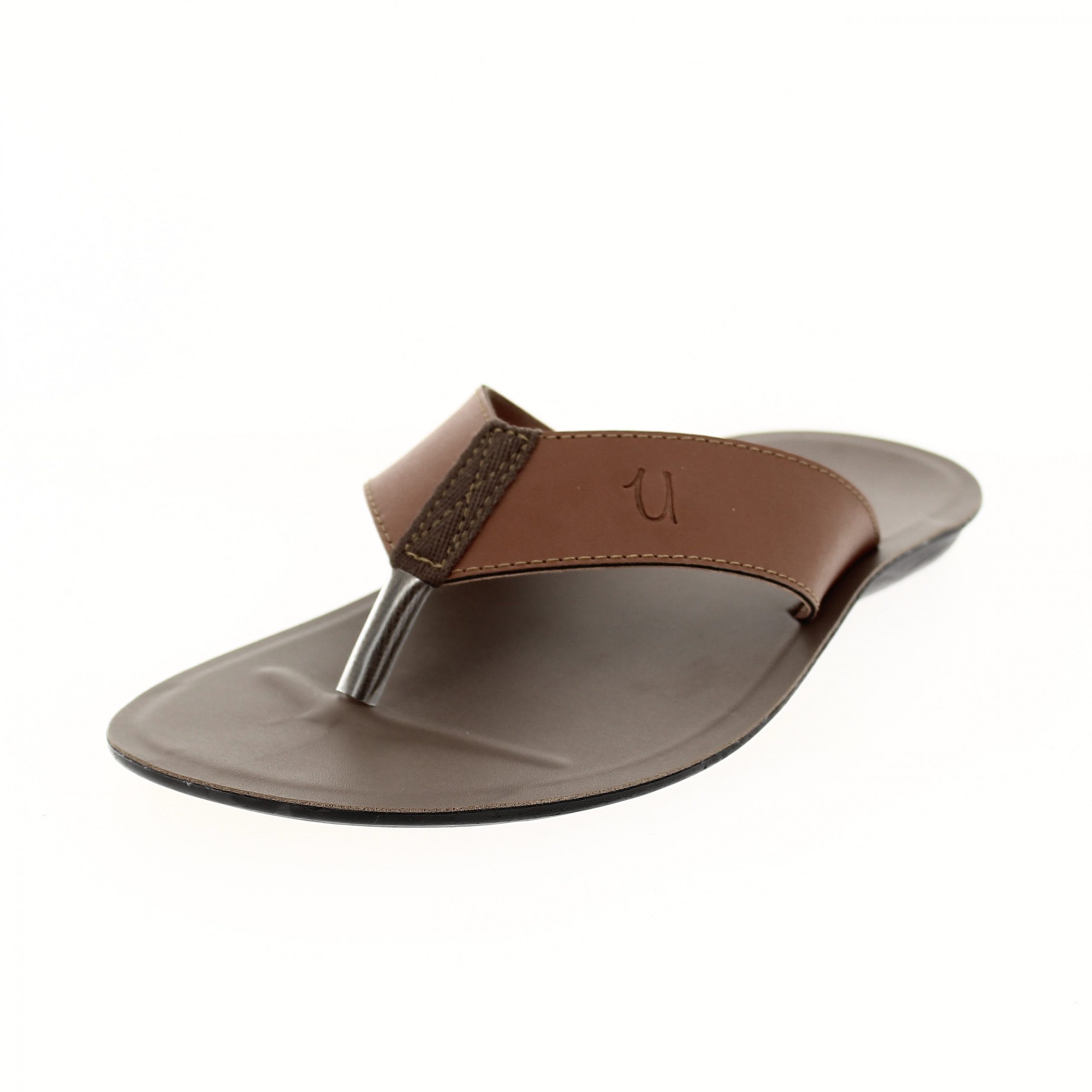 U Softo Men Casual V-strap Slippers TAN