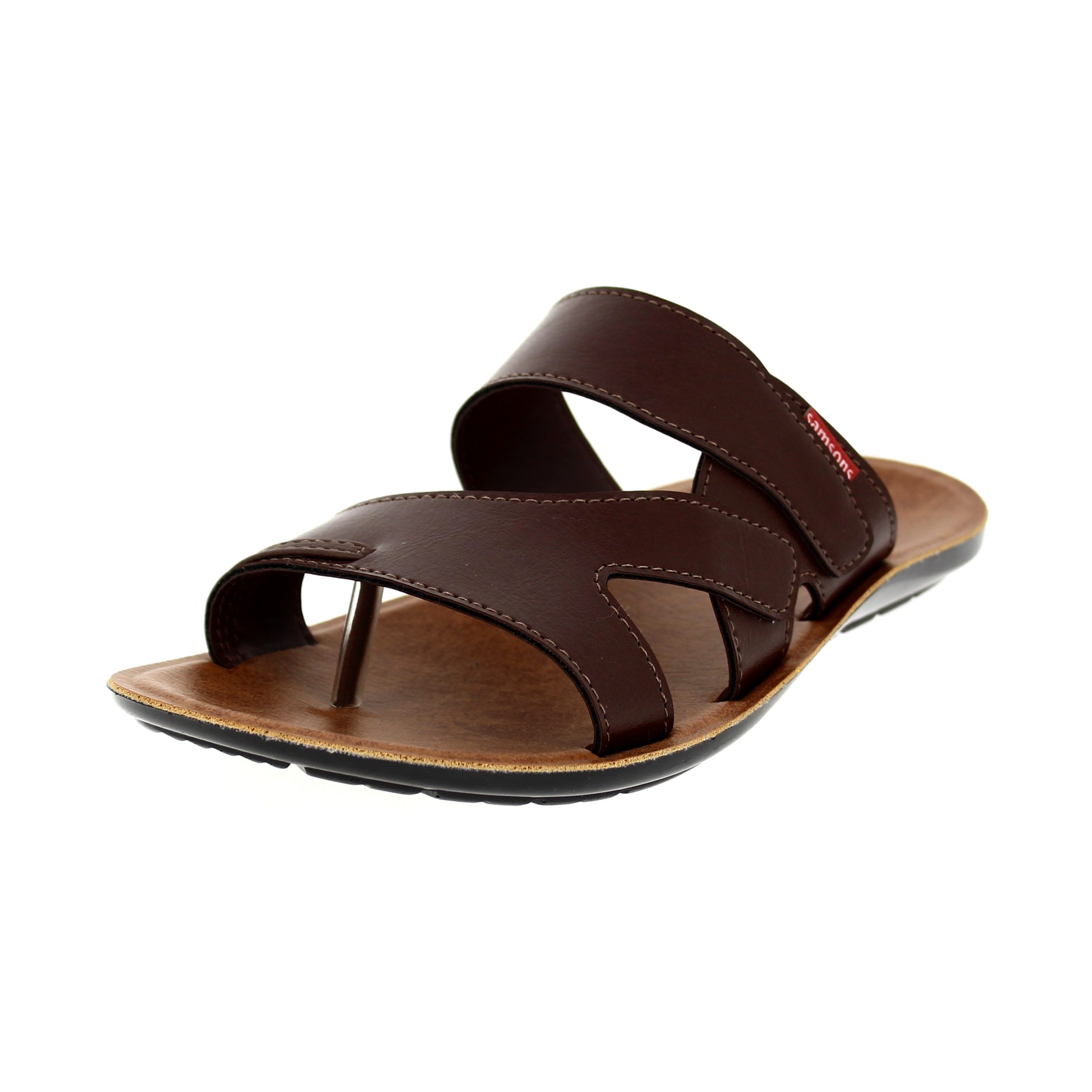 samsons   Men Casual  Toe Ring Slippers BROWN