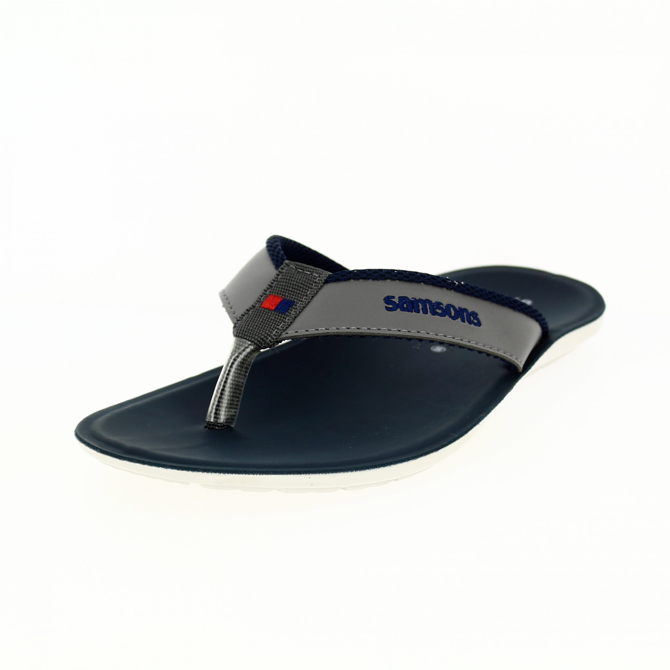 samsons   Men Casual V-strap Slippers BLUE