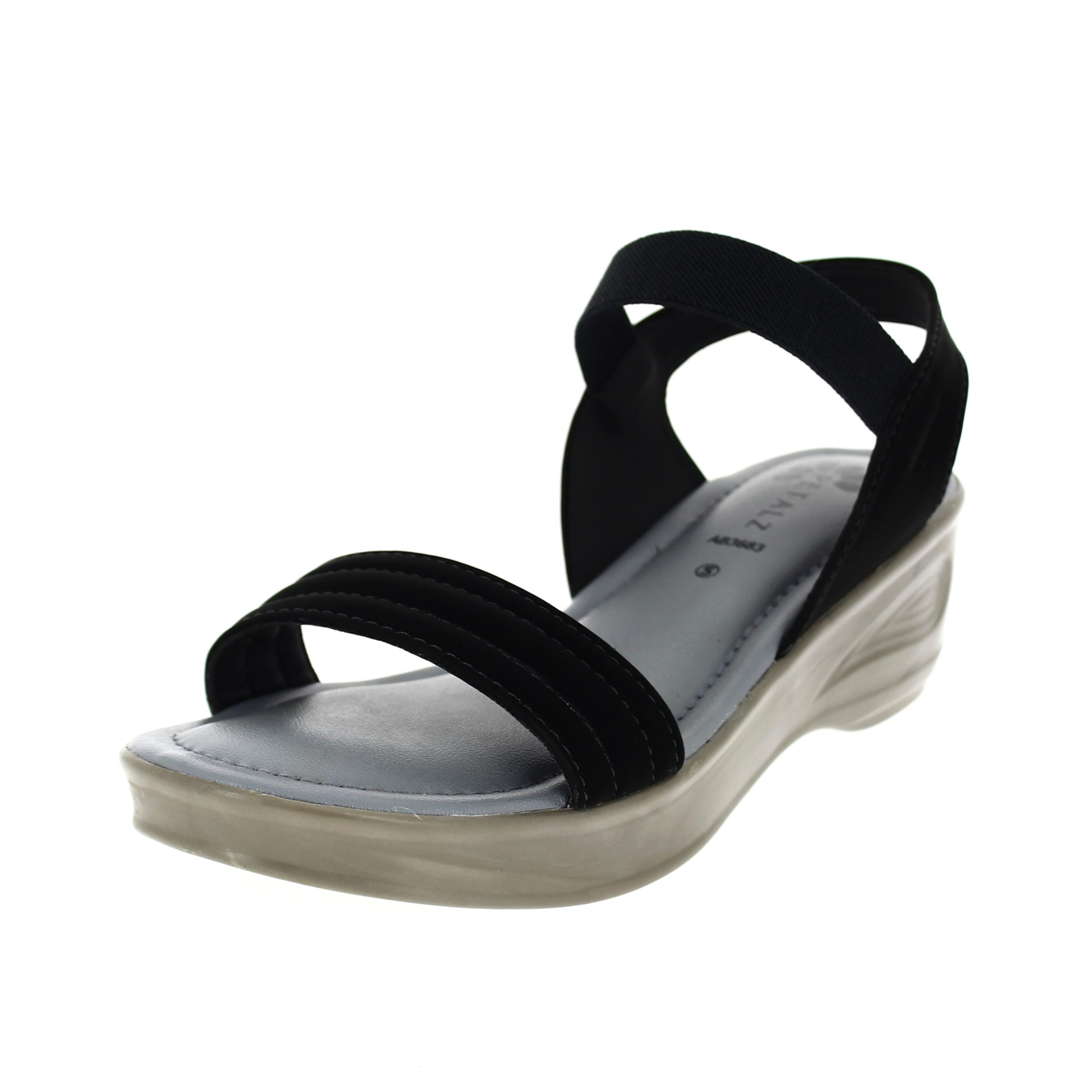 PETALZ  Women Casual  Wedges BLACK
