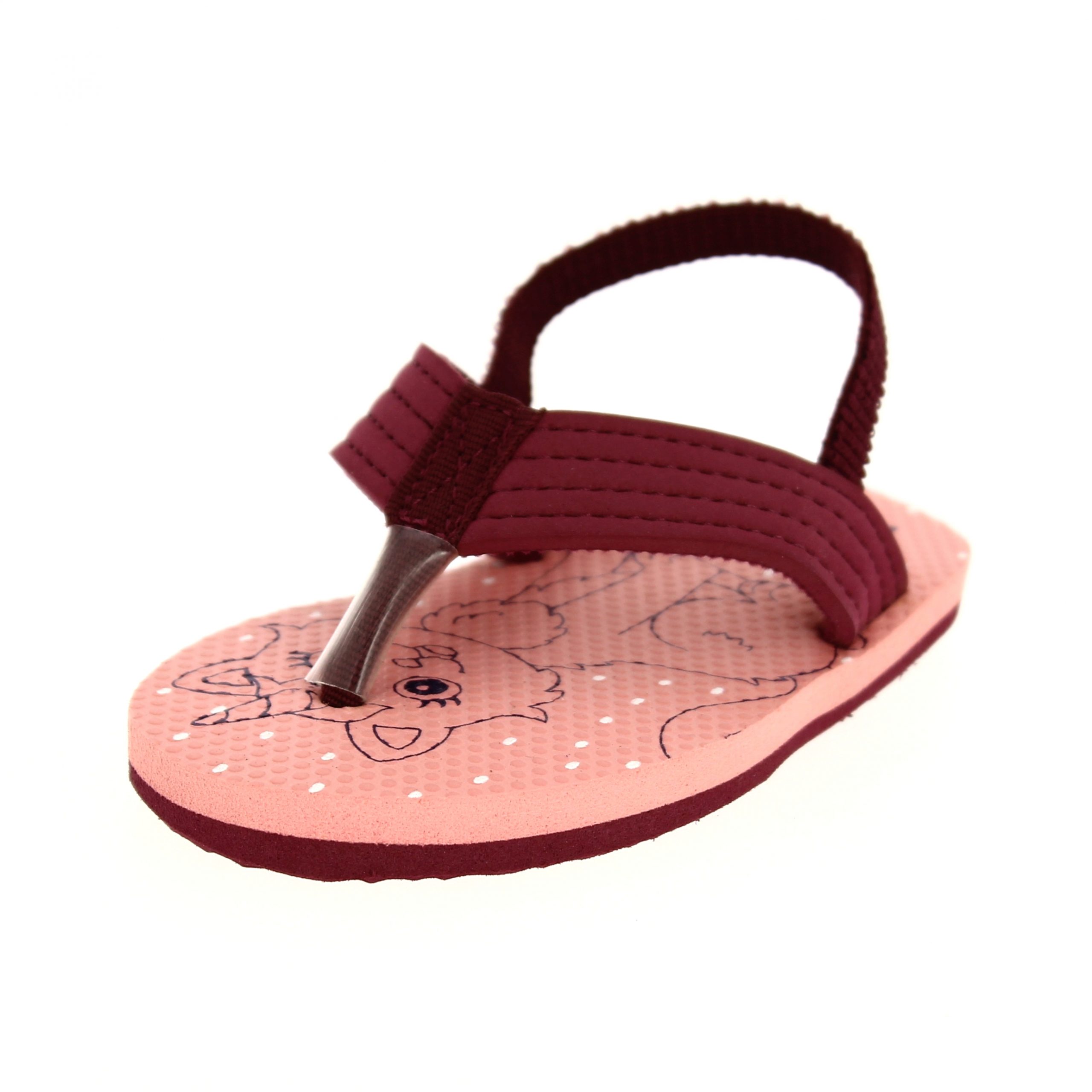 STAR KiDS Girls Casual V-strap Slippers MAR-D.PINK