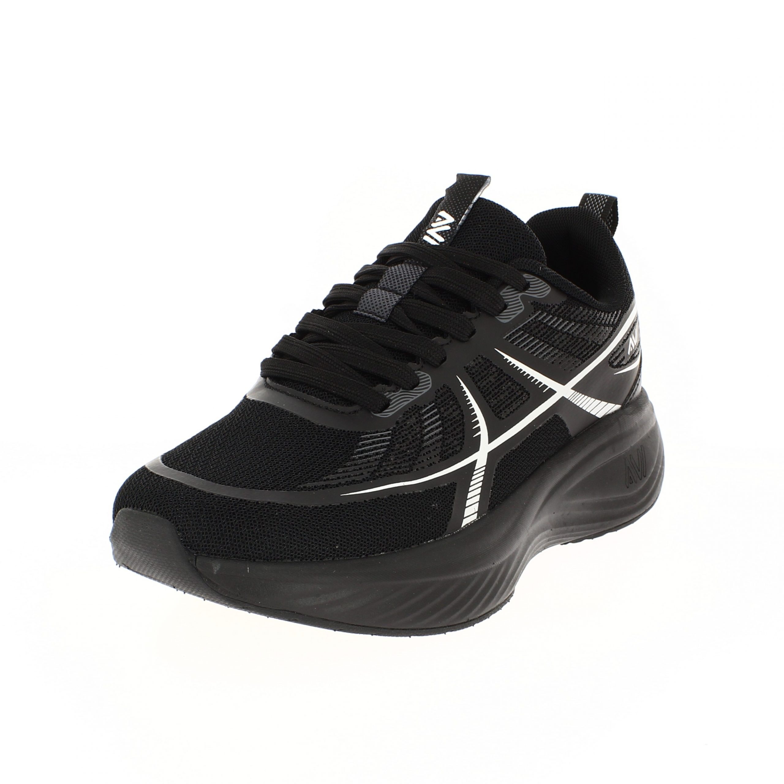 AVI   Men RUNNING Lacing Shoes BLACK