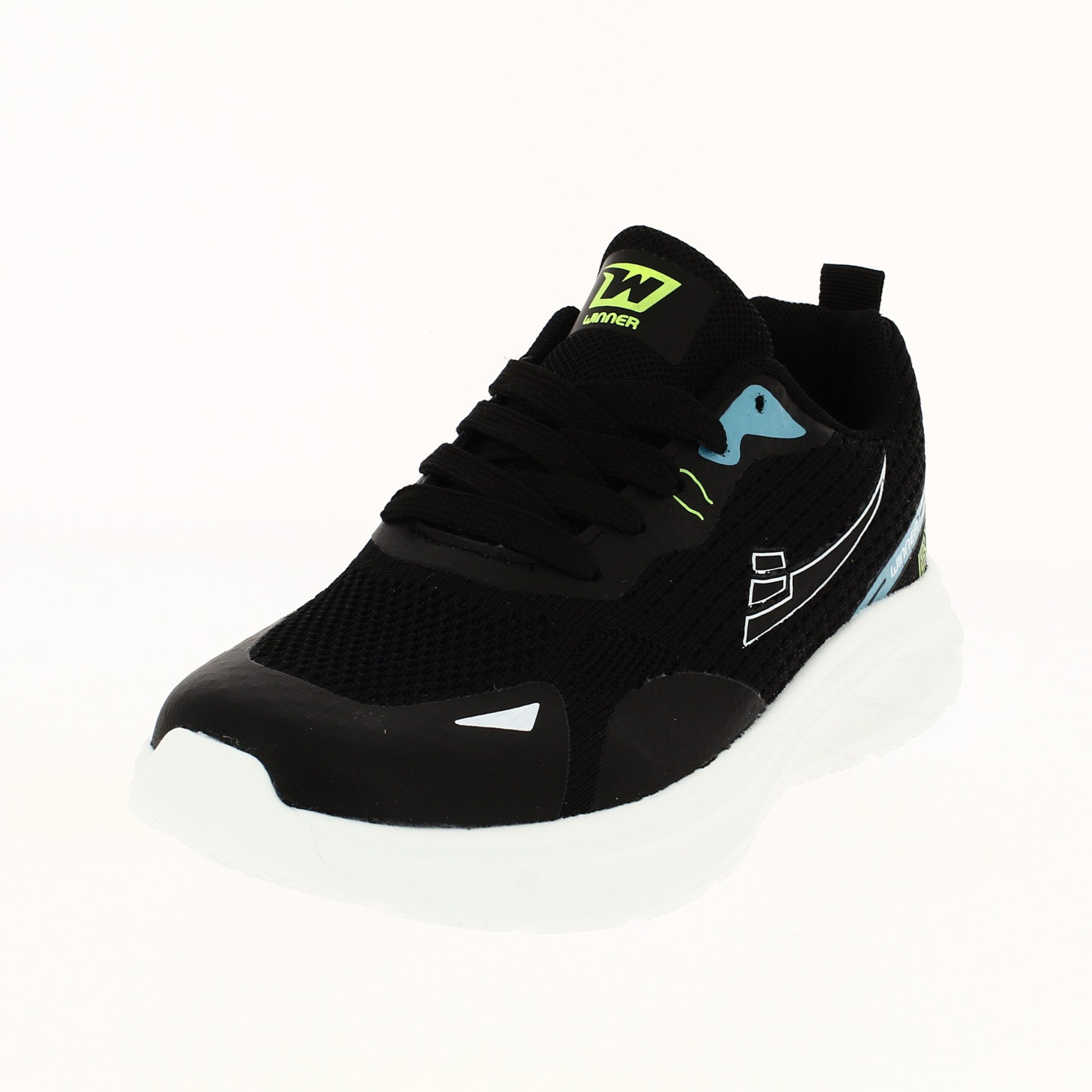 Winner Boys Casual Lacing Shoes BLACK