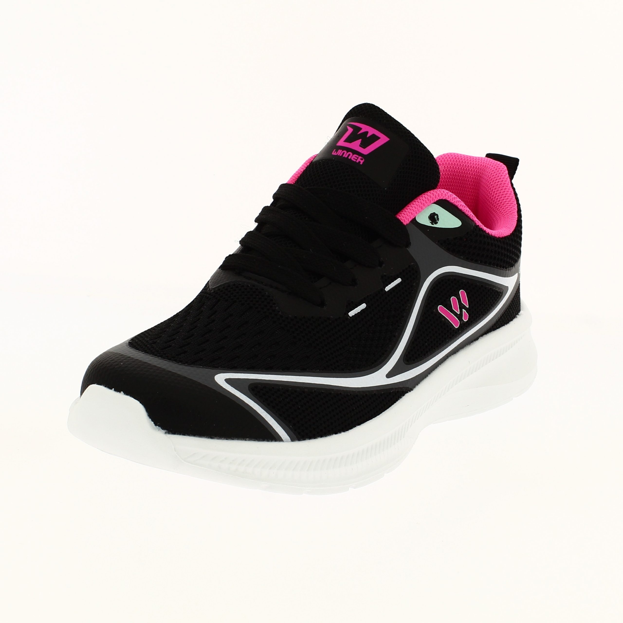 Winner Boys Casual Lacing Shoes BLACK
