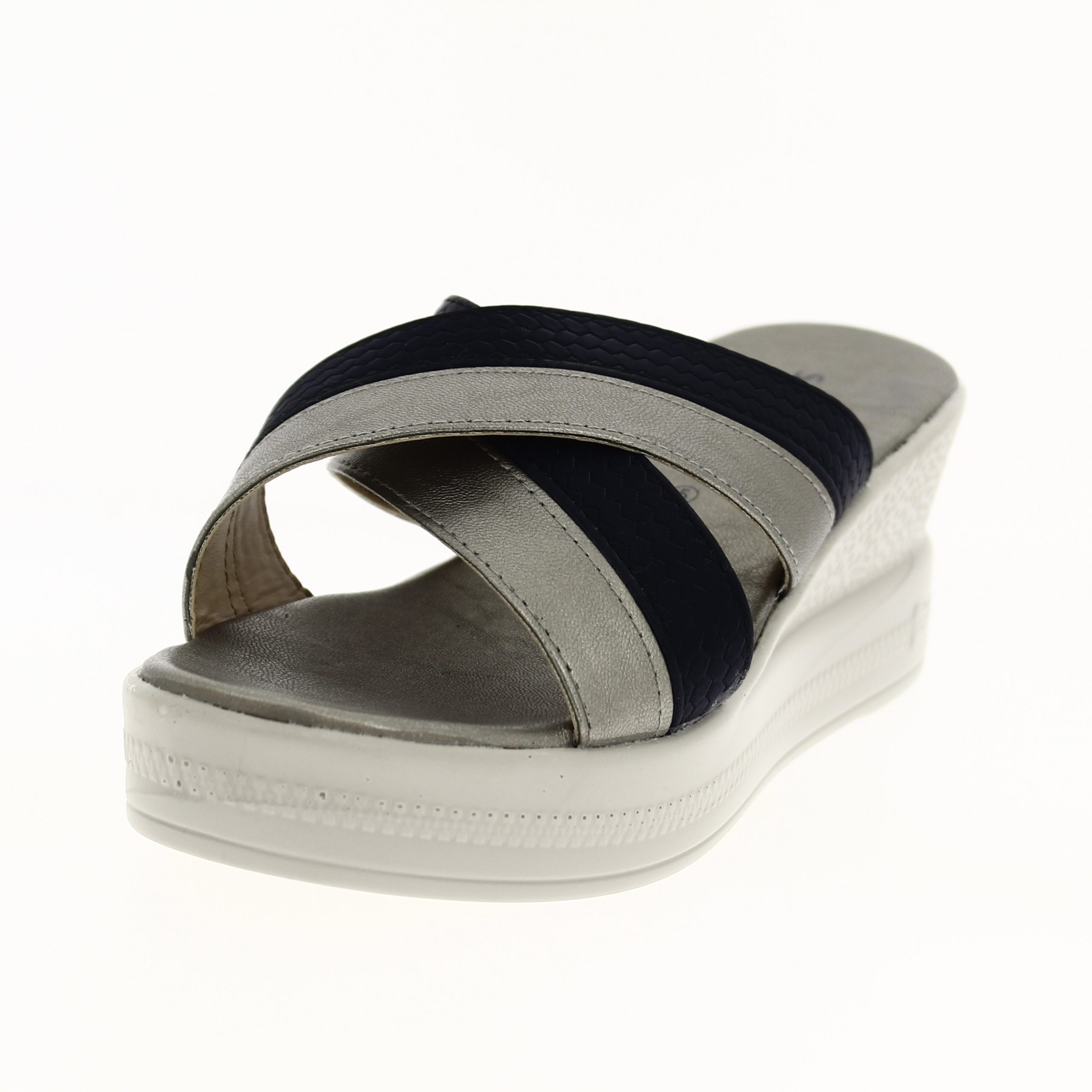 samsons  Women Casual  Slip-on Wedges BLUE