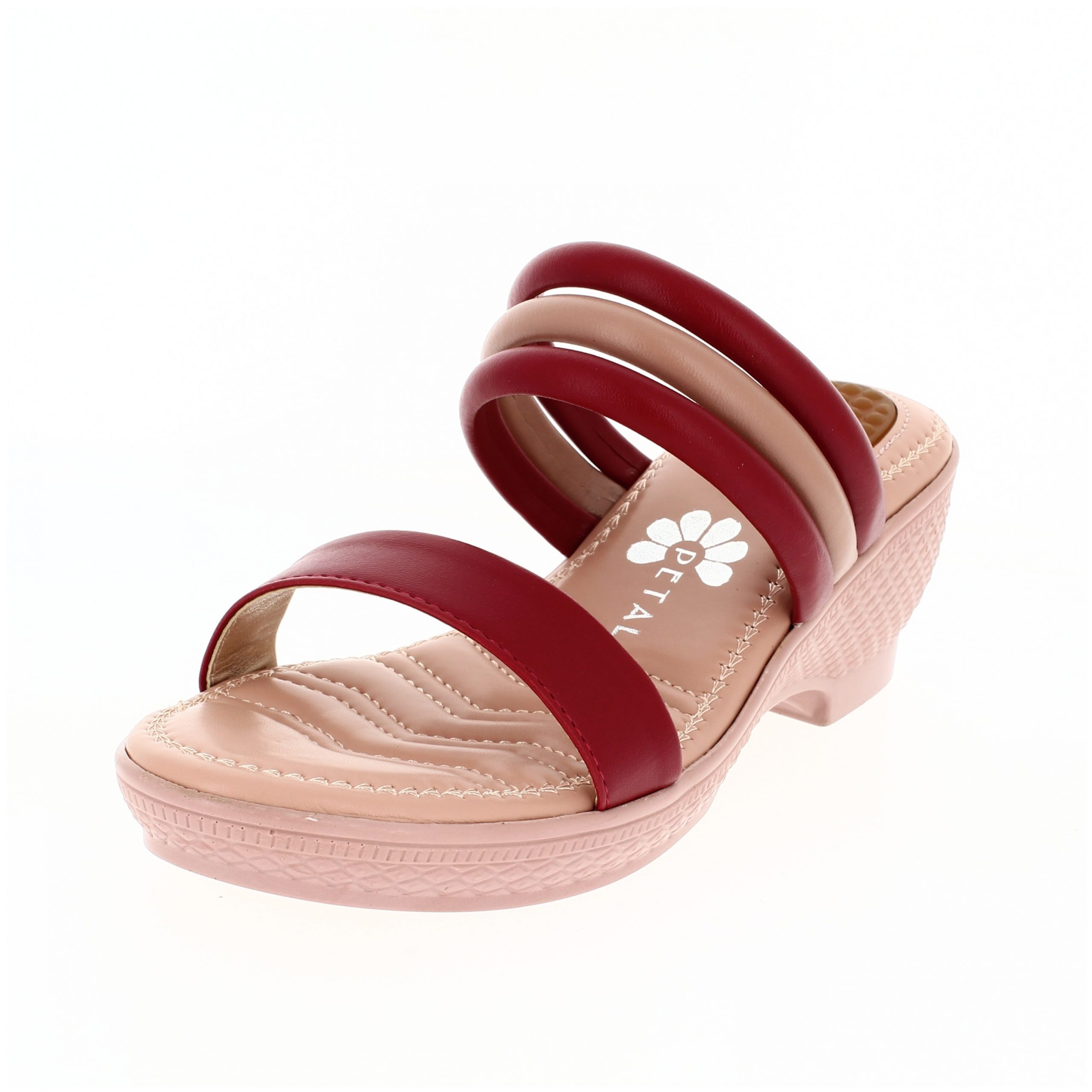 PETALZ  Women Casual  Slip-on Slippers MAROON