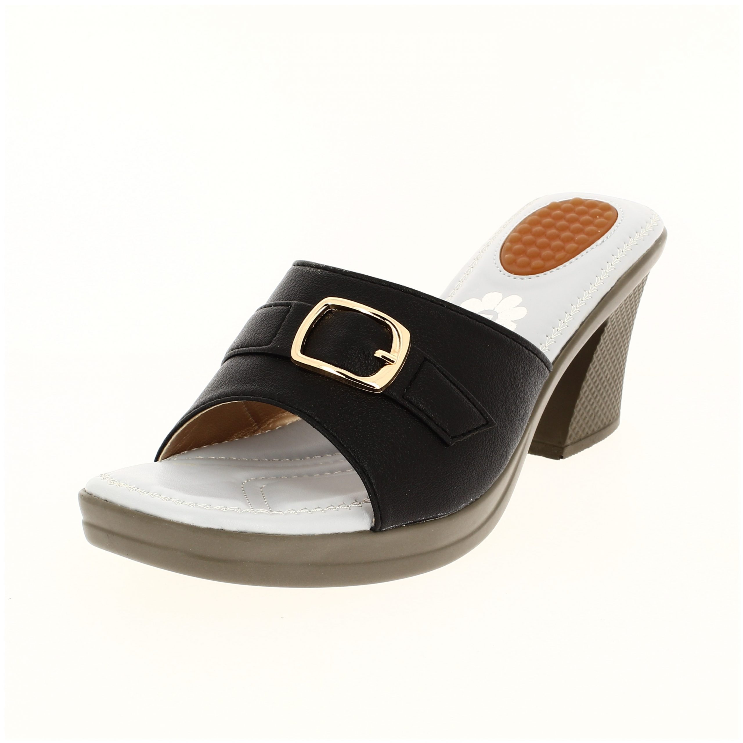 PETALZ  Women Casual  Slip-on Slippers BLACK