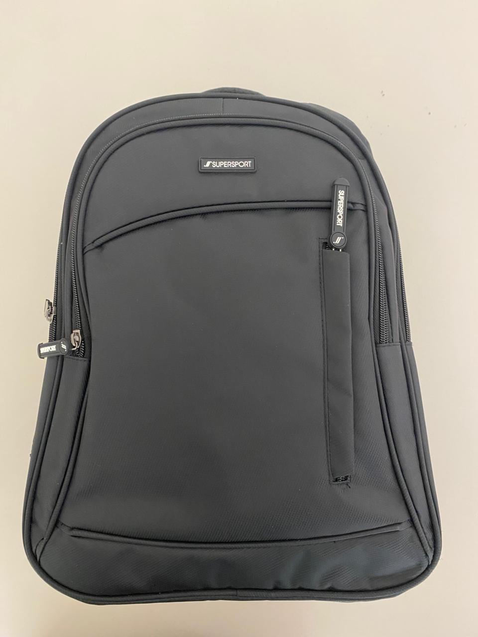 DSI SUPERSPORT Unisex BACK PACK BLACK - 43cmx30cmx17cm