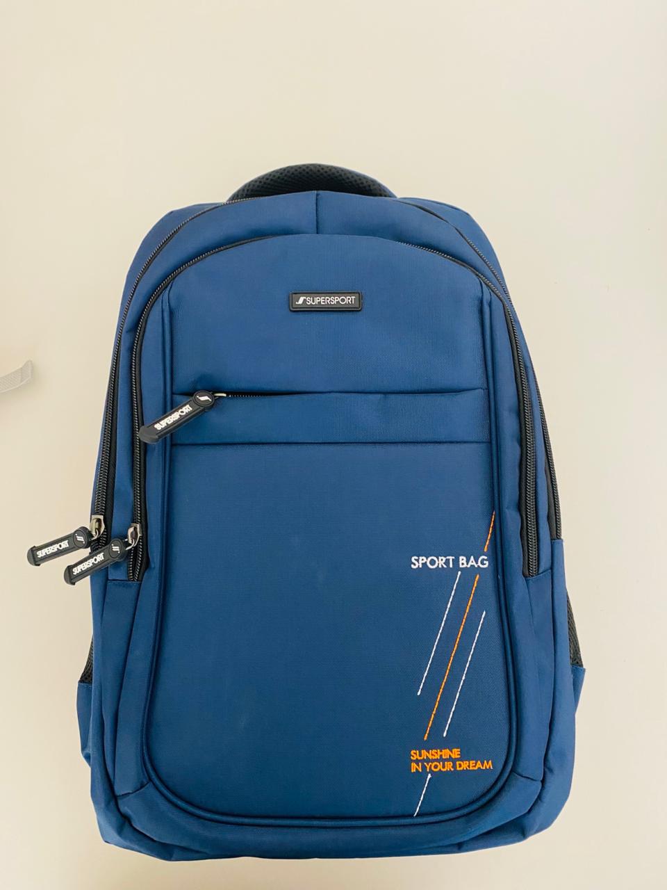 DSI SUPERSPORT Unisex BACK PACK BLUE - 43cmx30cmx17cm