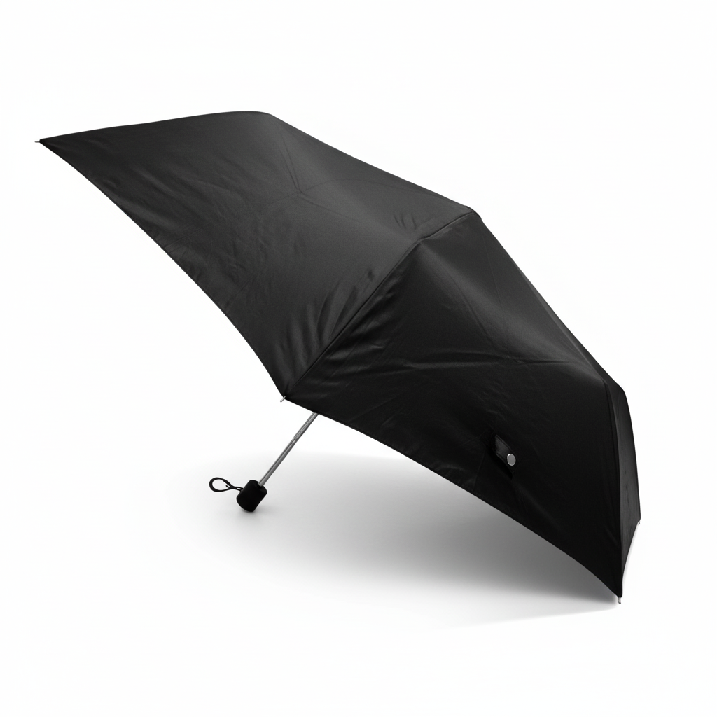 ZITO WOMEN THREE FOLD UMBRELLA - BLACK