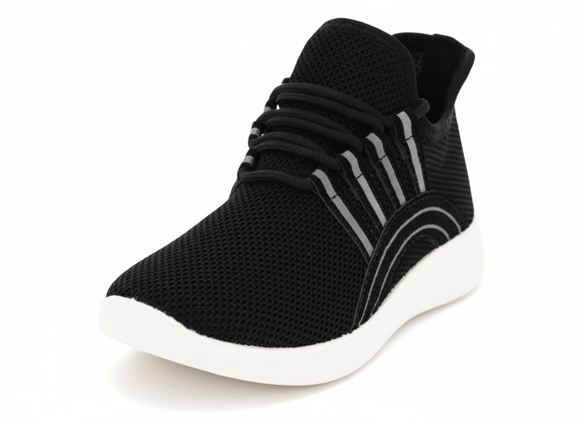 Fun Souls Boys Casual Lacing Shoes BLACK