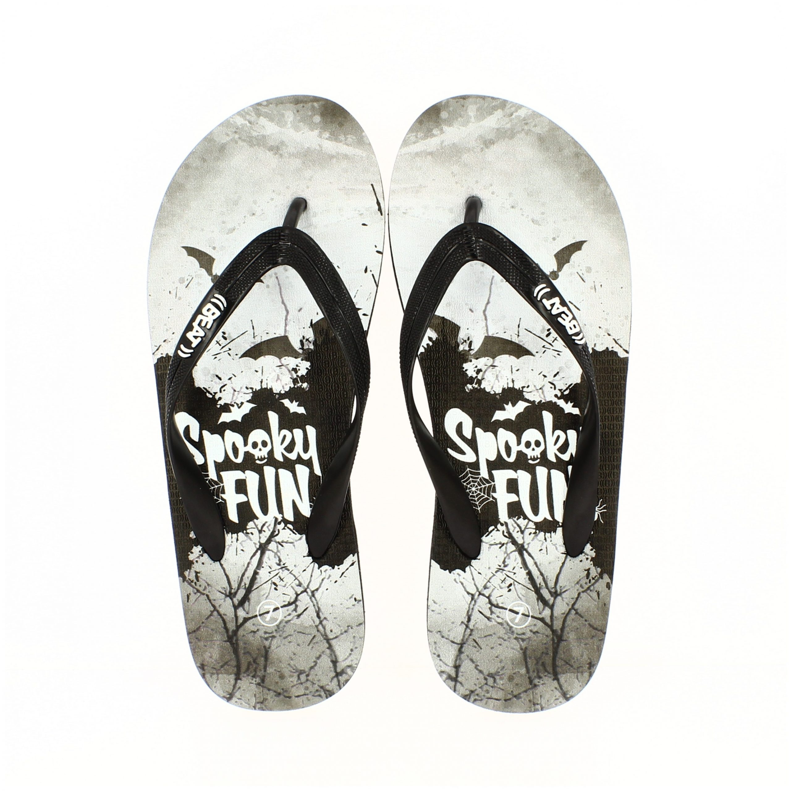 BEAT   Men Casual FLATS  Flip Flops White