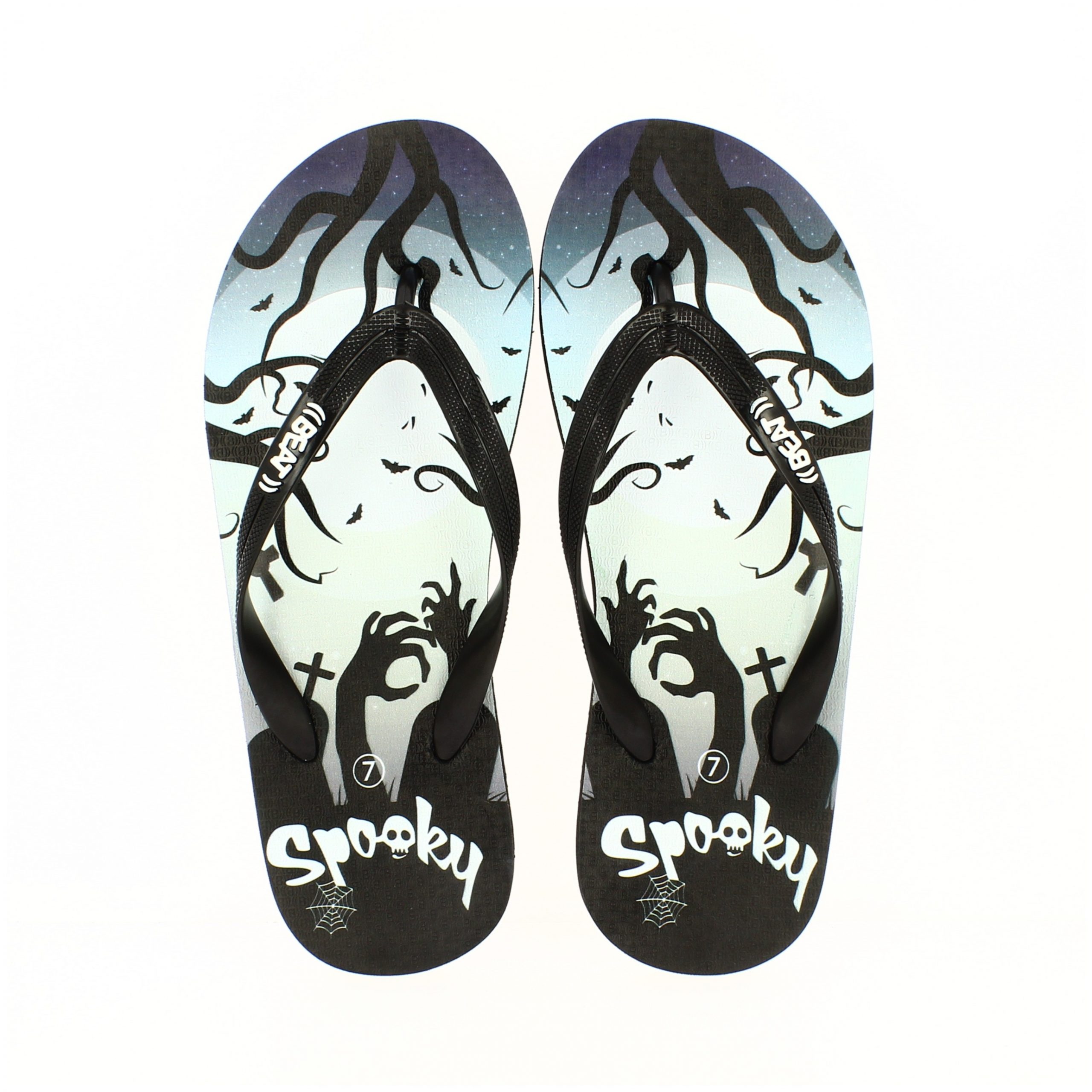 BEAT   Men Casual FLATS  Flip Flops Grey