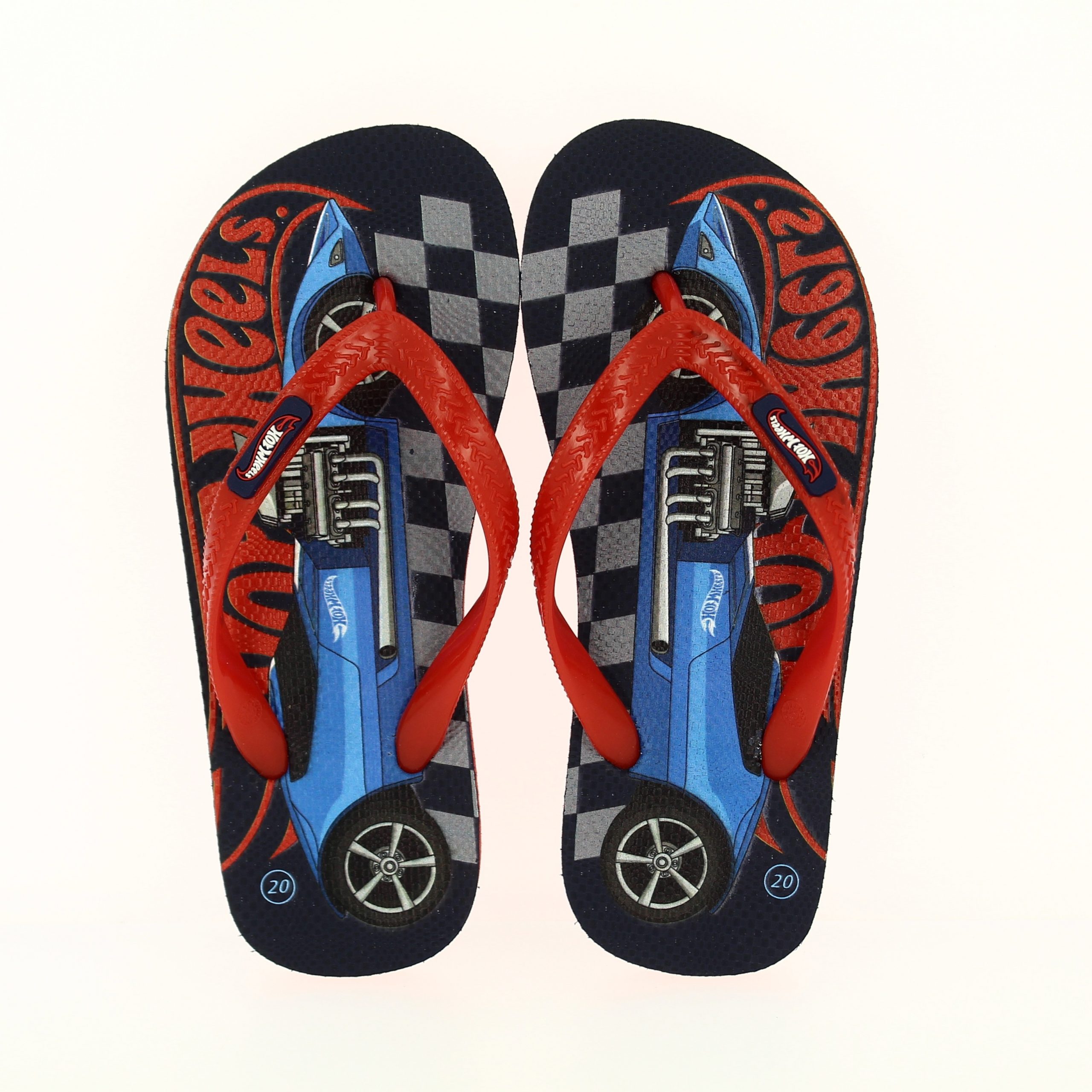 Hot Wheels Boys Casual FLATS  Flip Flops RED , ORANGE , GREEN