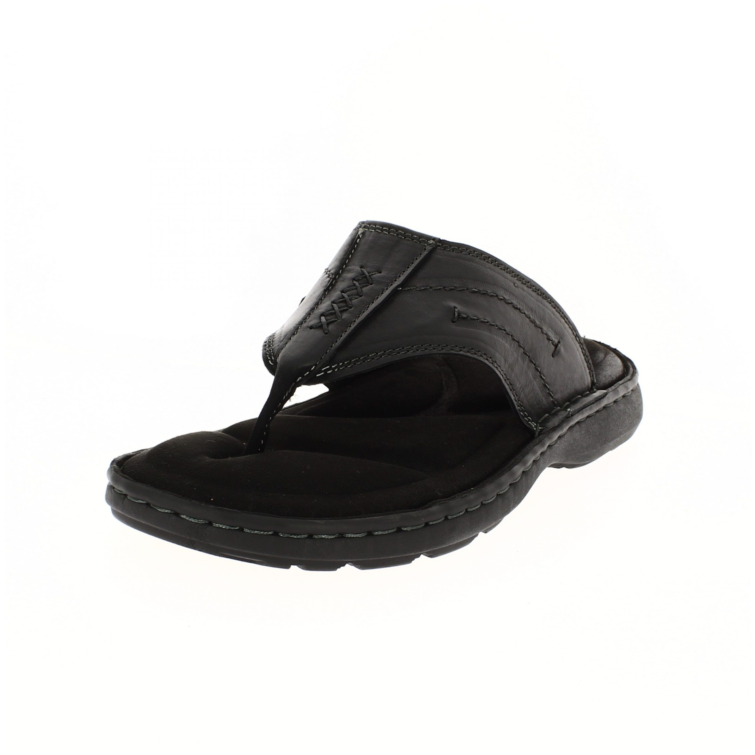 Royal Wings   Men Casual  T-strap Slippers BLACK