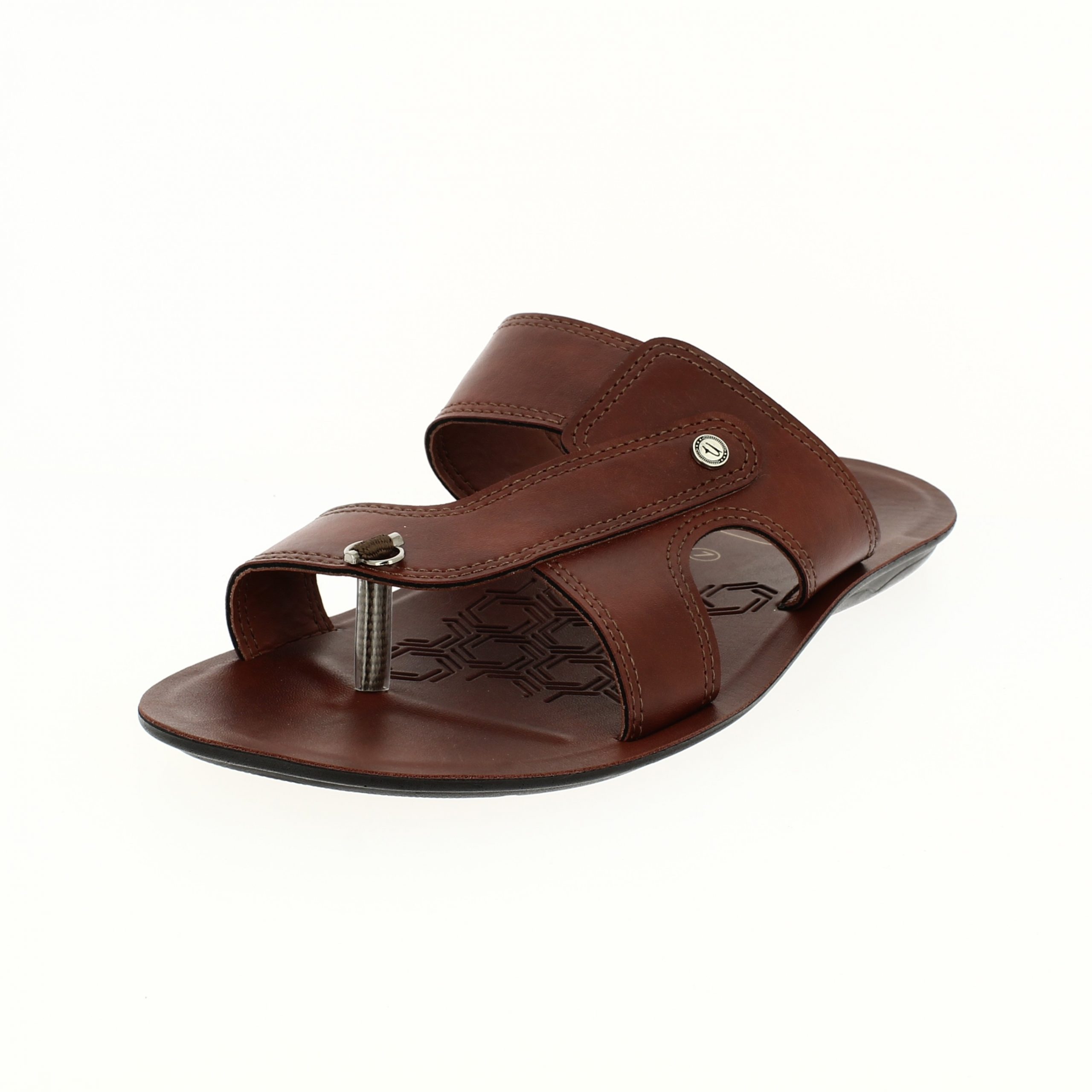 U Softo   Men Casual  Toe Ring Slippers BROWN