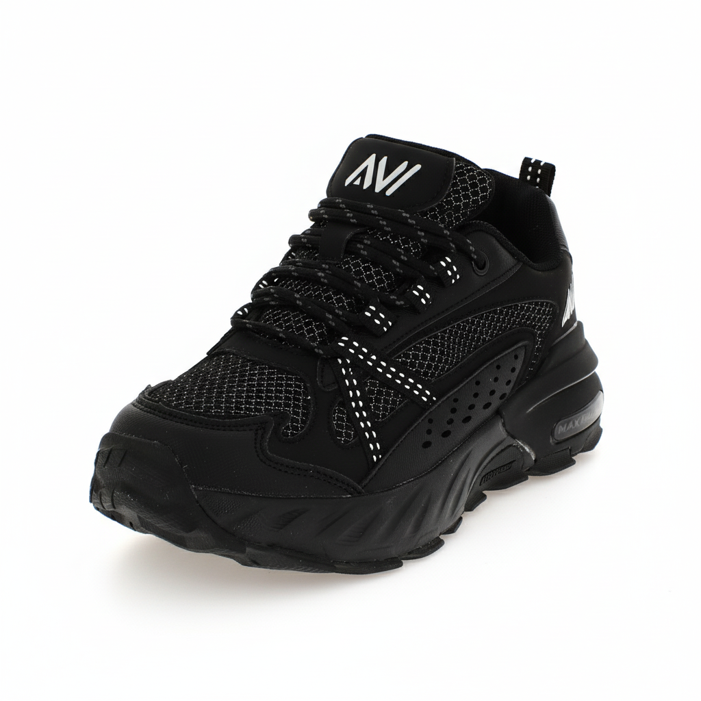 AVI Women Lacing Shoes Running Black