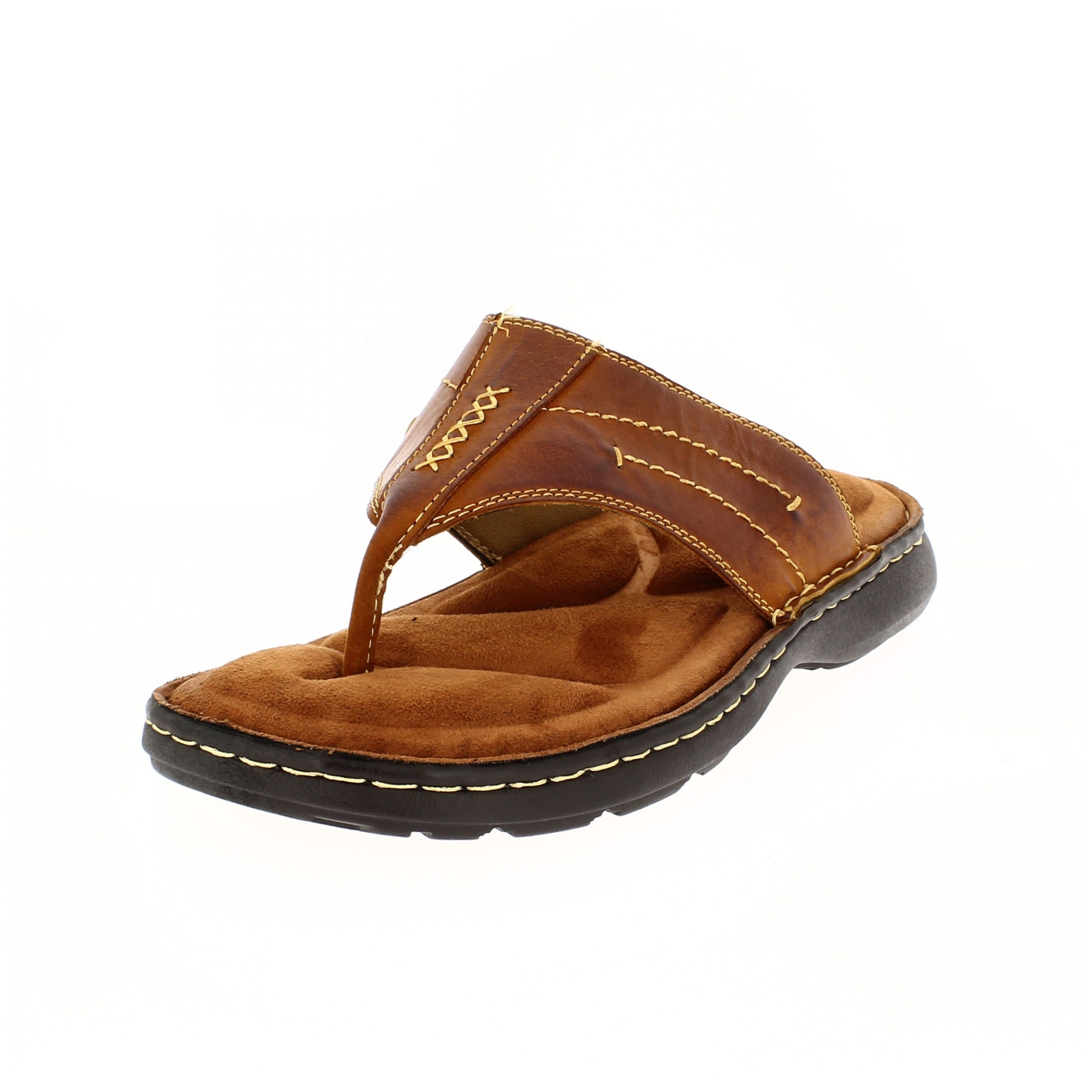 Royal Wings   Men Casual  T-strap  Sandals BROWN