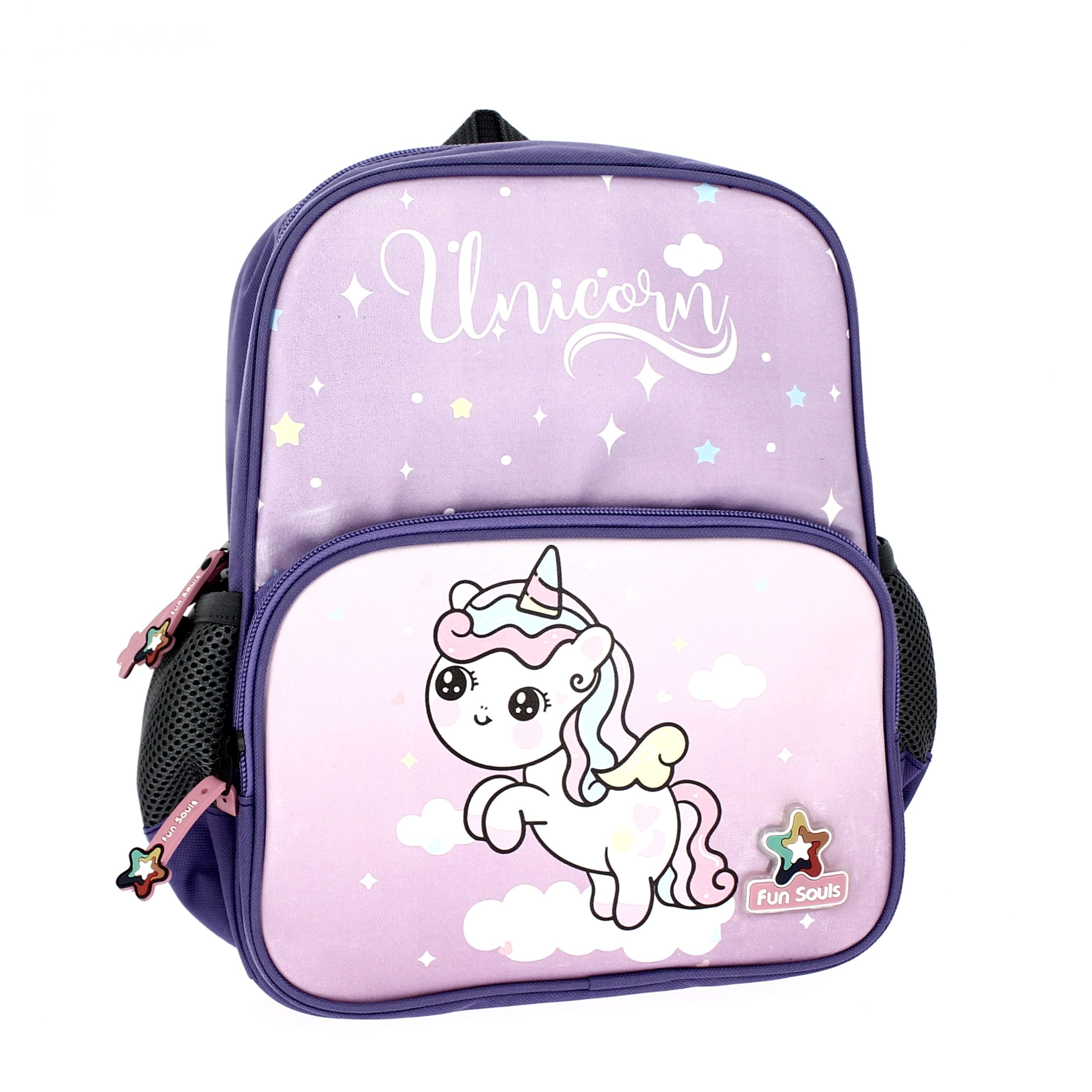 Fun Souls Girls BACK PACK PURPLE - 33cmx26cmx11cm