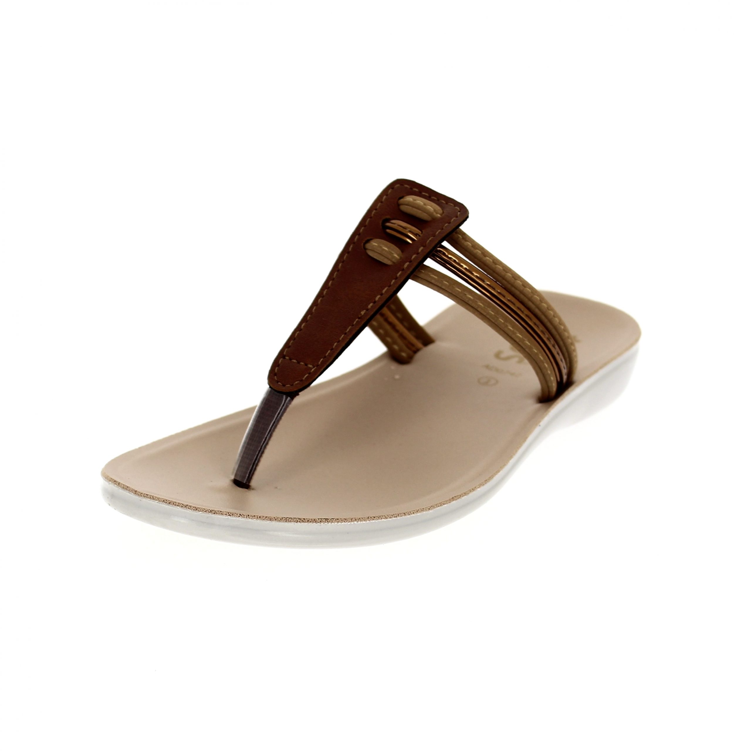 STAR KiDS Girls Casual  Slip-on Slippers BROWN