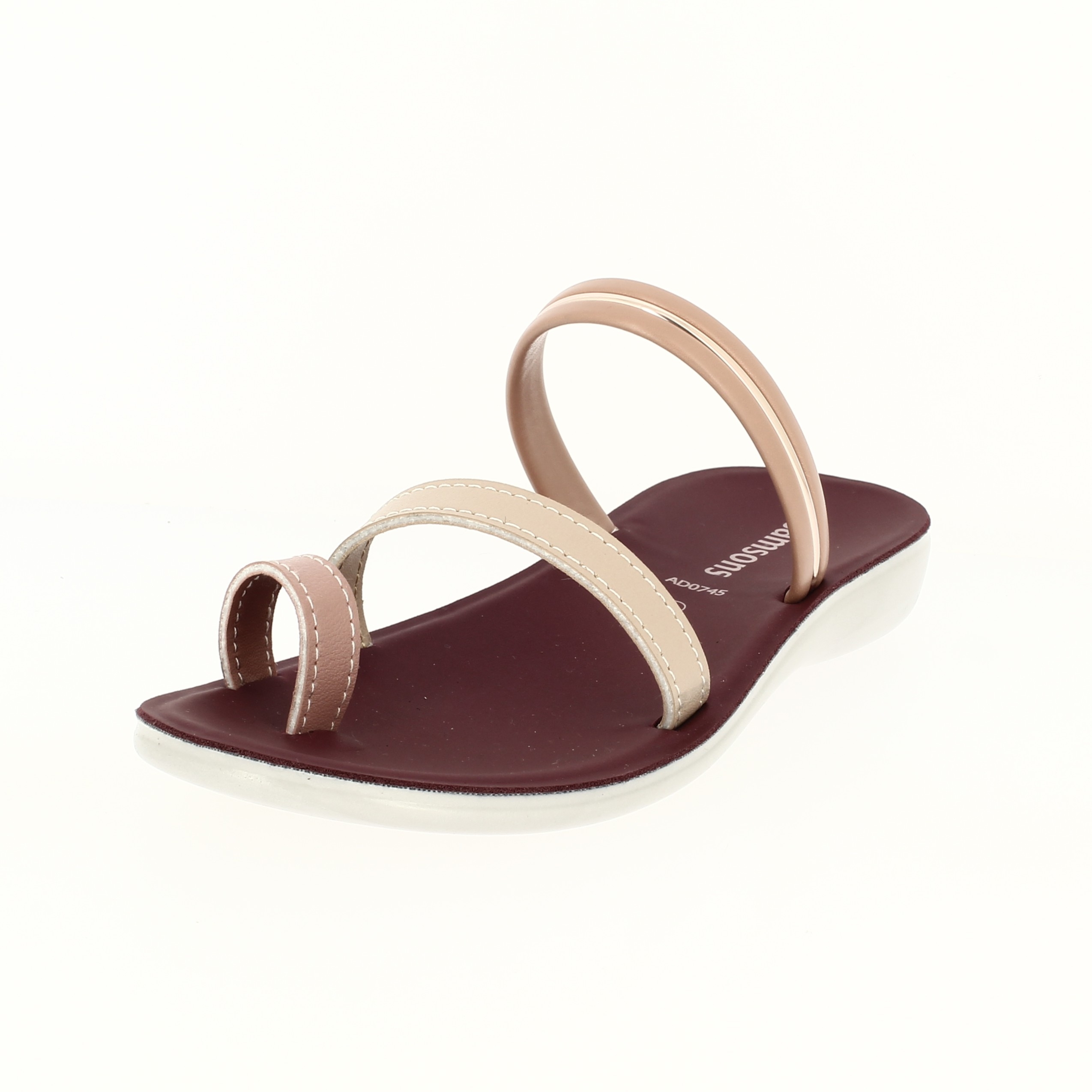 STAR KiDS Girls Casual  Toe Ring Slippers PINK