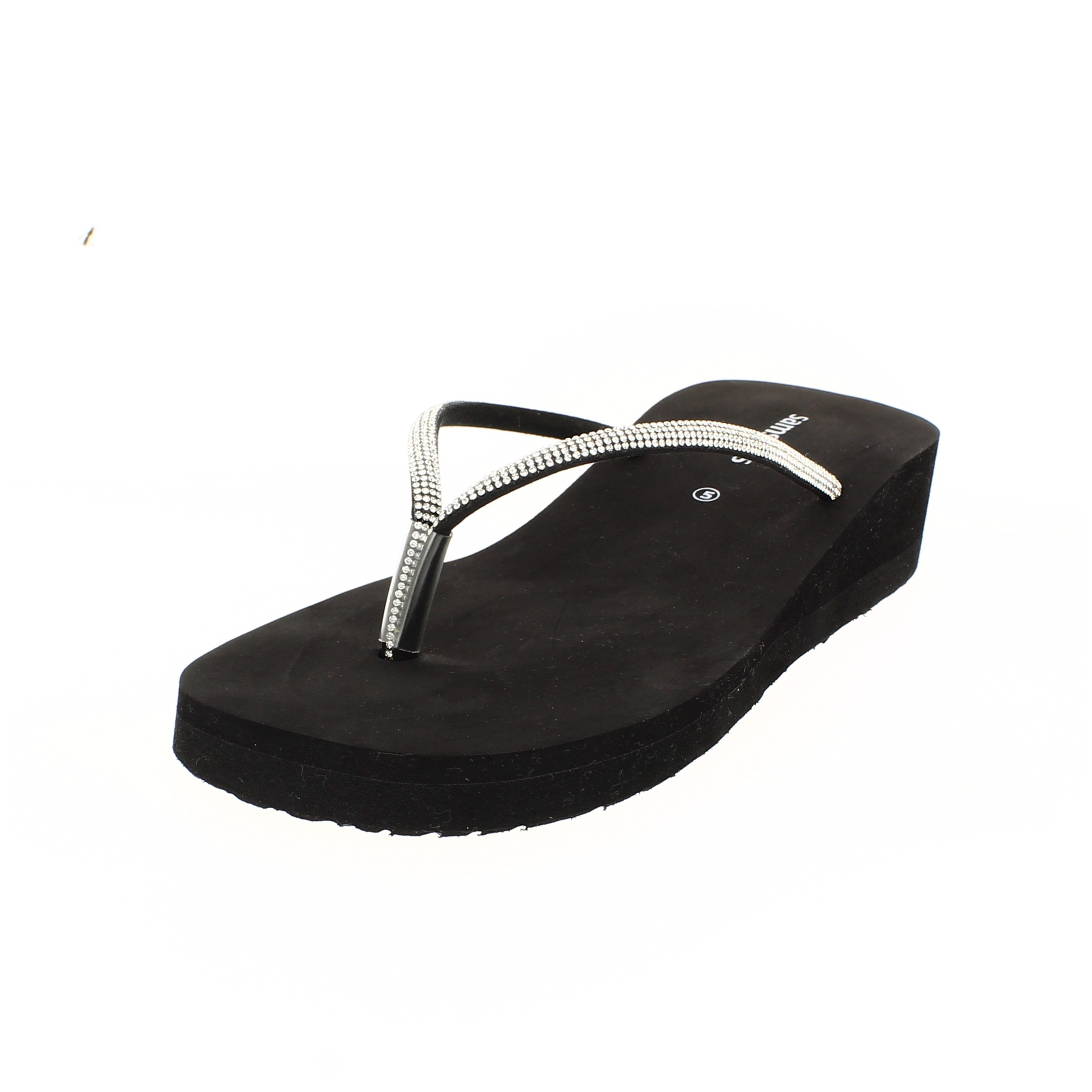 samsons  Women Casual THONGS Slippers BLACK