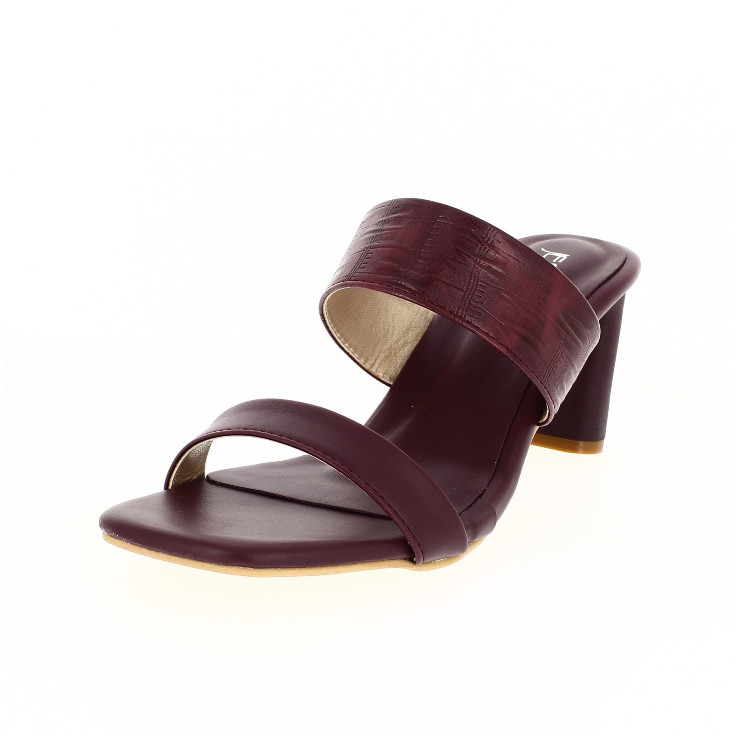 JESSICA Women Casual Slip-on Heels MAROON