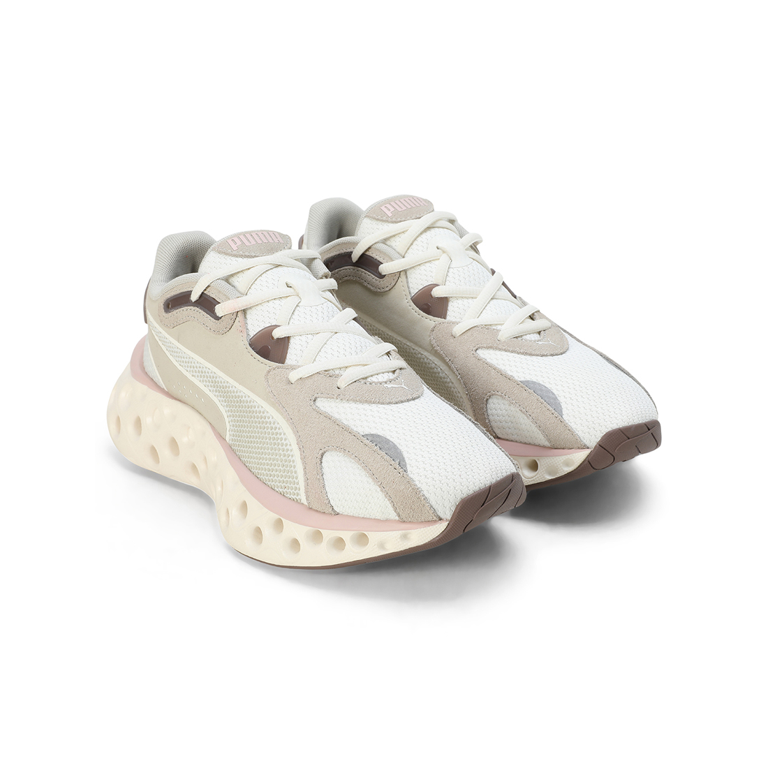 PUMA Women Casual Lacing Shoes WHITE