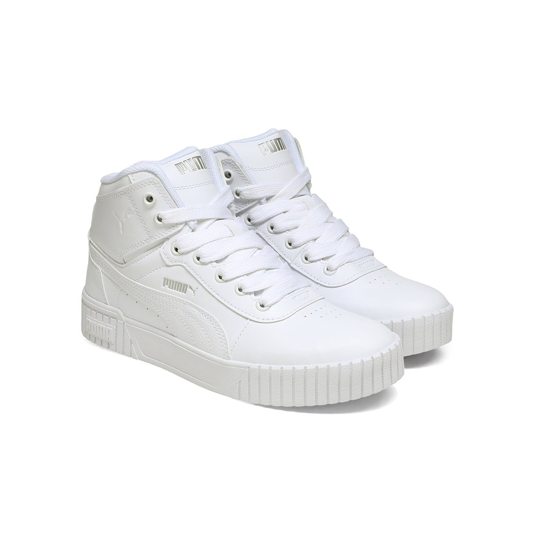 PUMA Women Casual Lacing Shoes WHITE