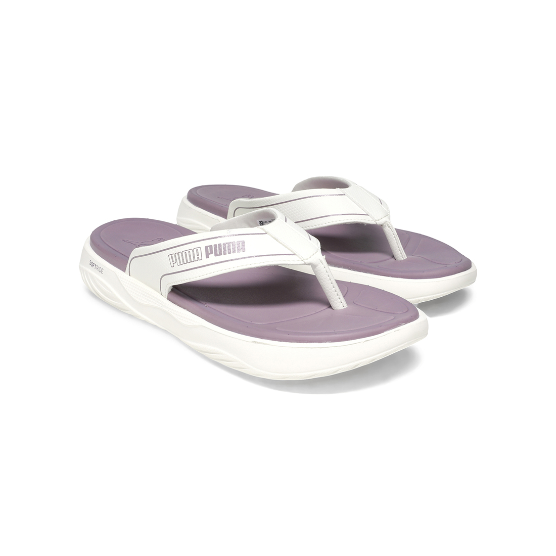 PUMA Unisex Casual Slip-on Sandals WHITE