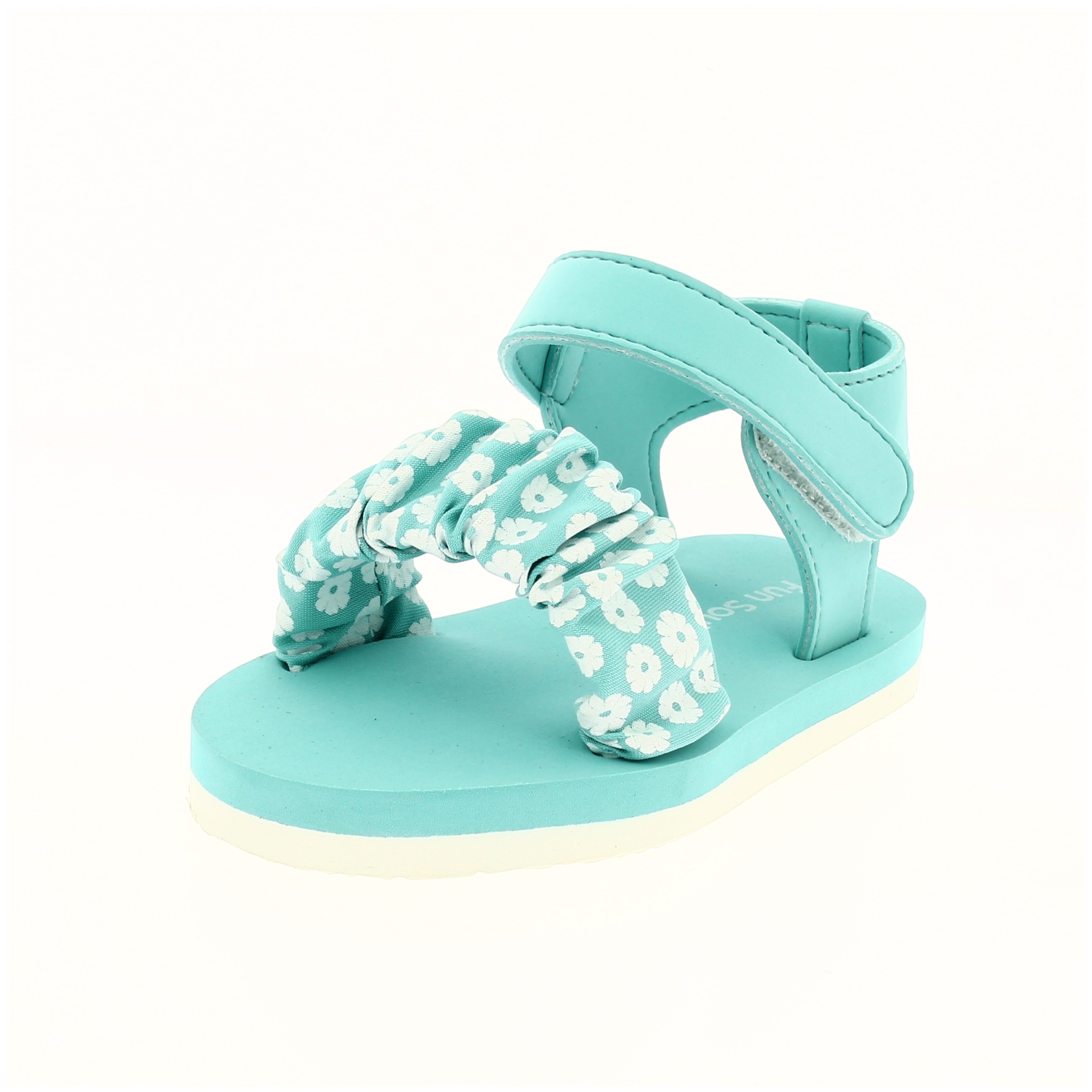 Fun Souls Girls Casual Velcro  Sandals GREEN