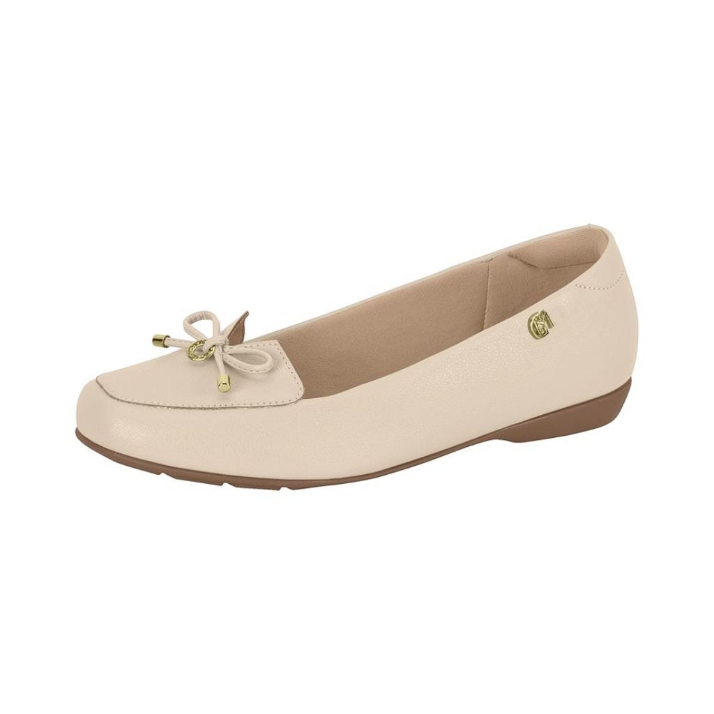 MODARE Women Casual BALLERINA Shoes CREAM