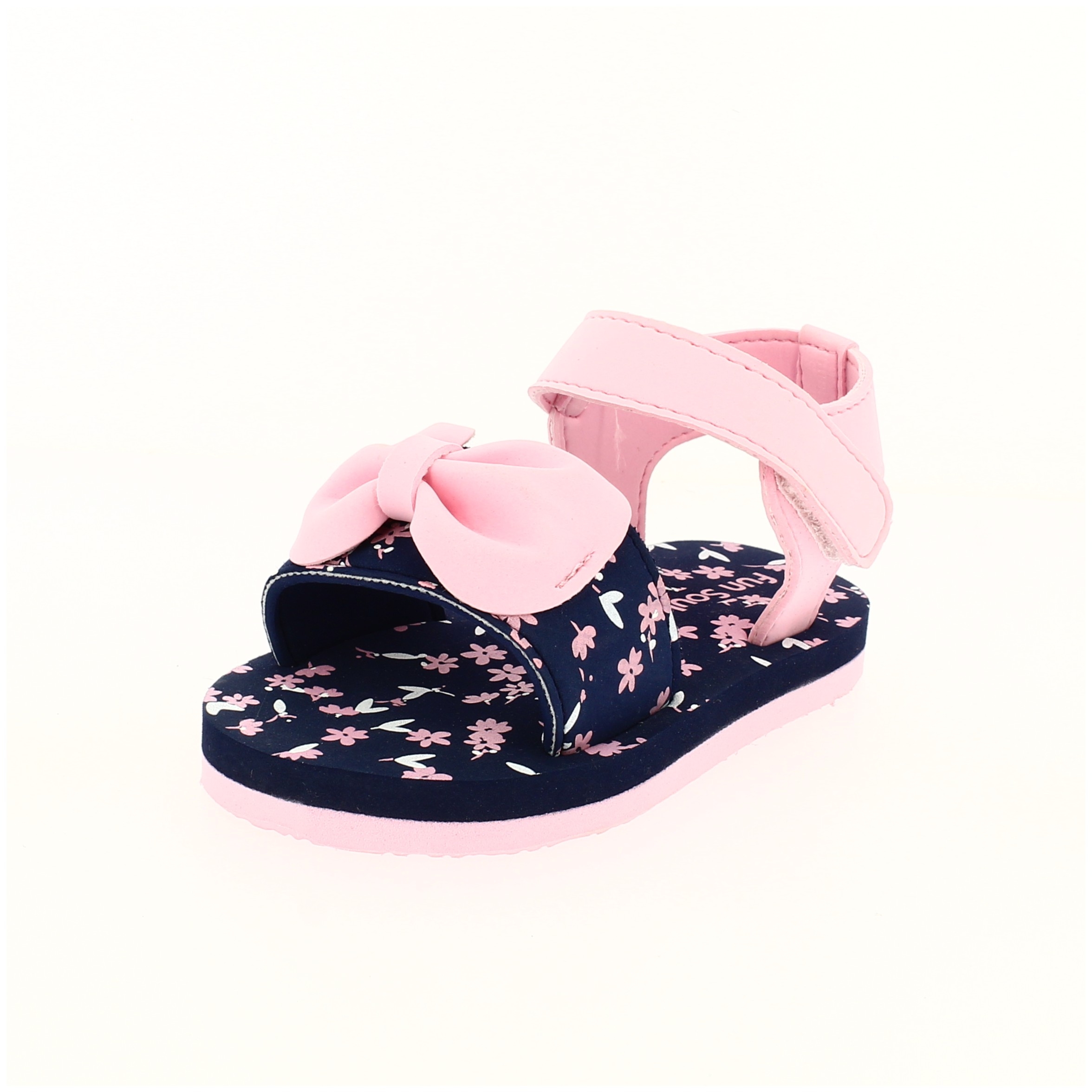 Fun Souls Girls Casual Velcro Sandals PINK