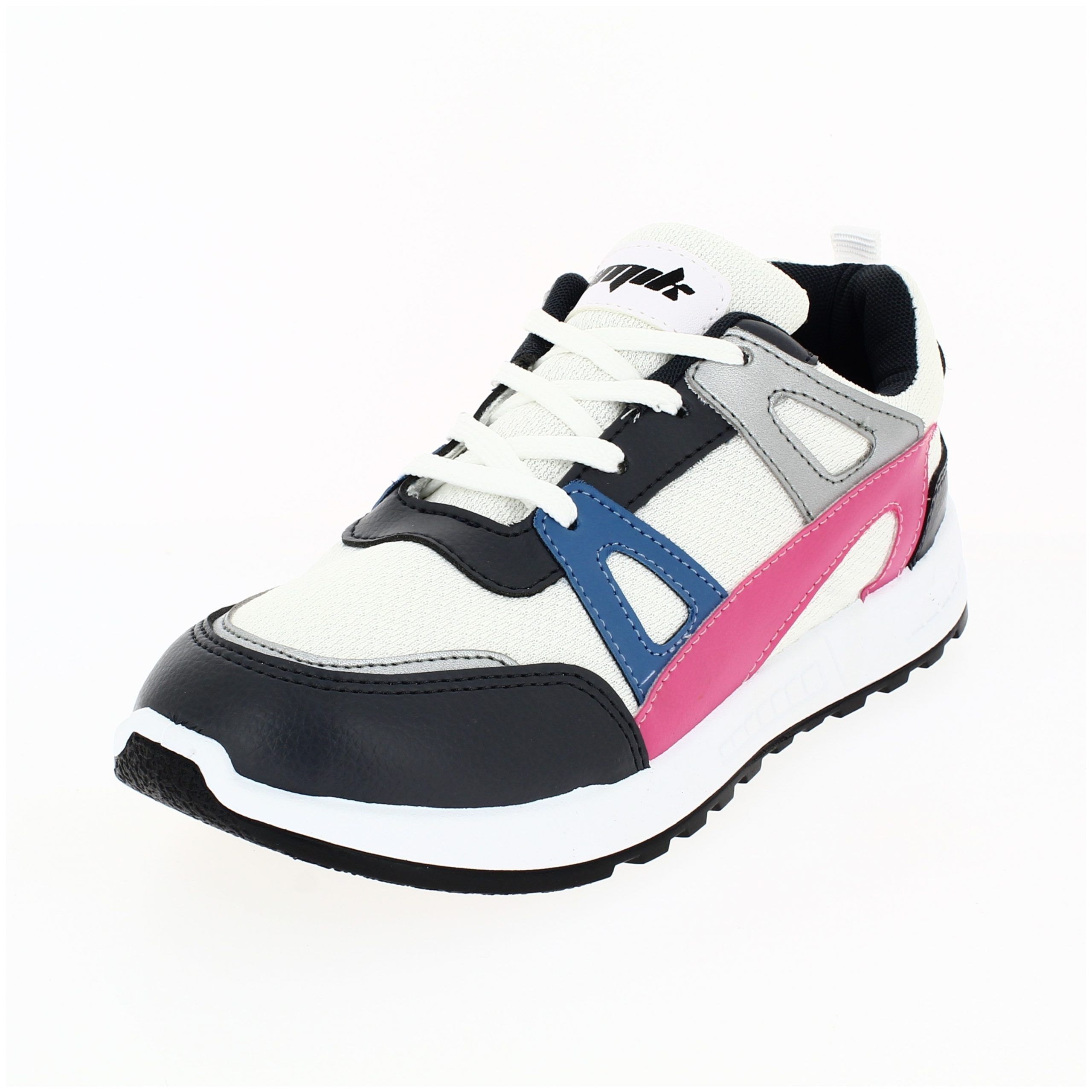 Tamik Women Casual Lacing Shoes BLACK-WHITE