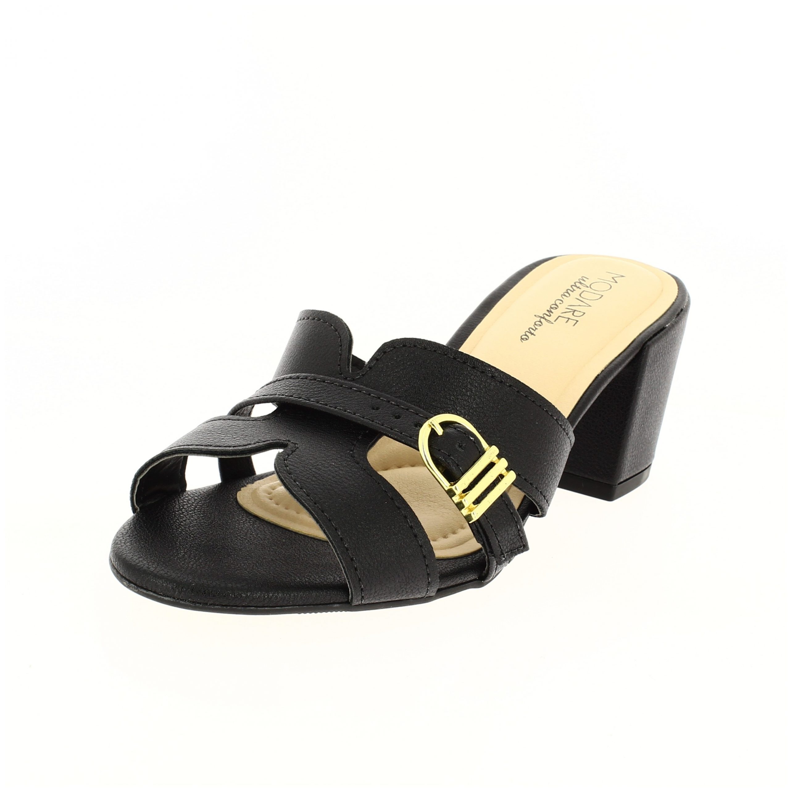 MODARE Women Casual Slip-on Slippers BLACK