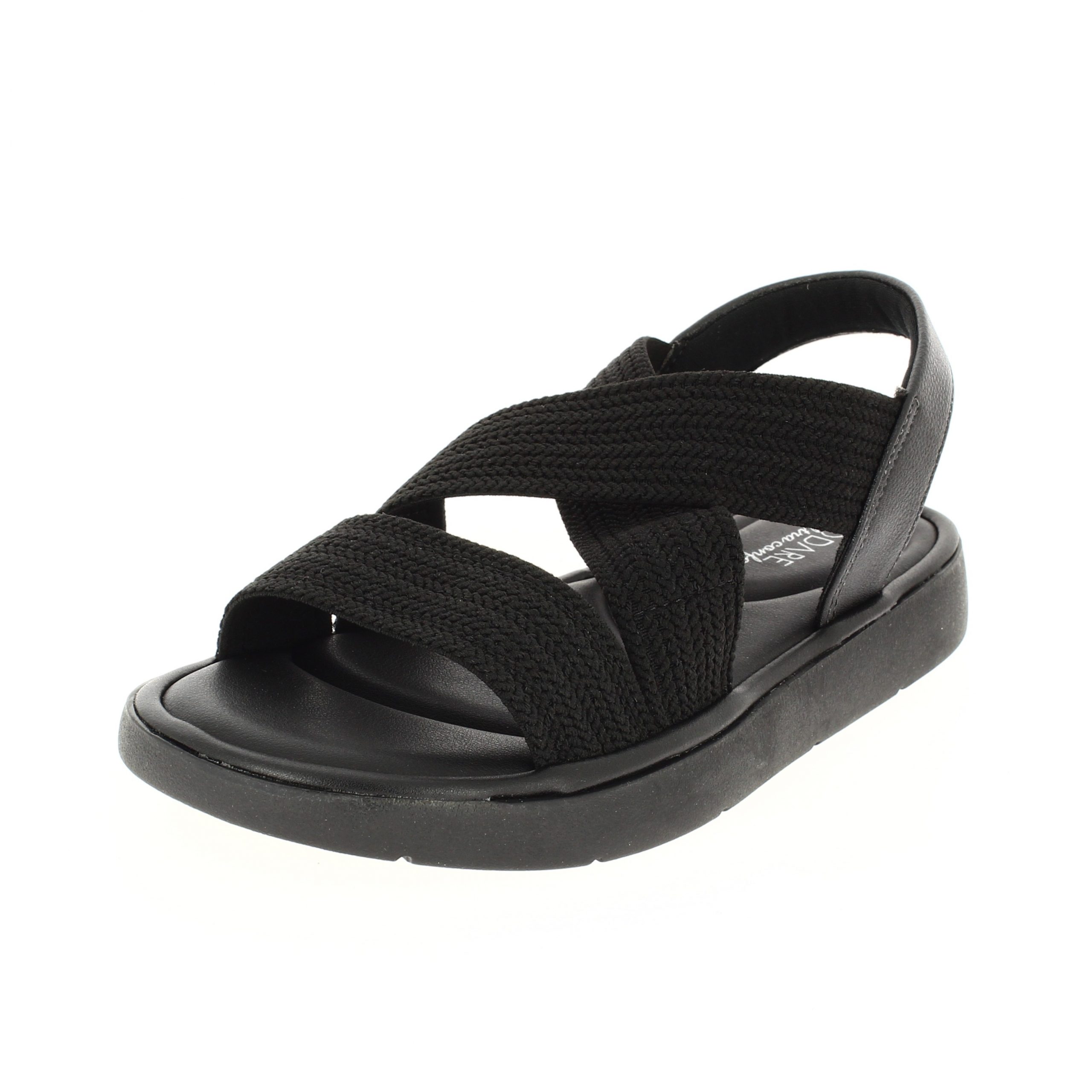 MODARE Women Casual Slip-on Sandals BLACK