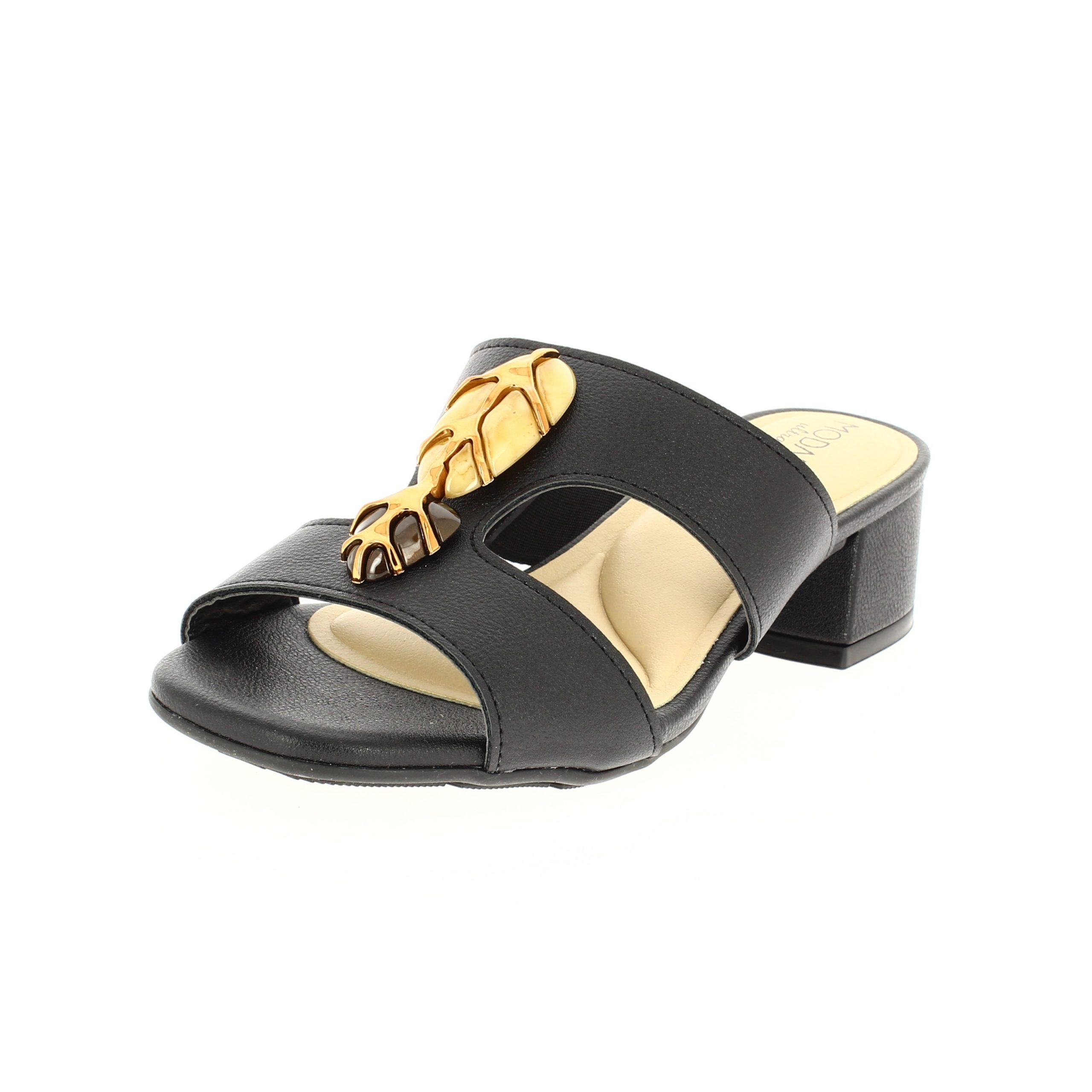 MODARE  Women Casual  Slip-on Slippers BLACK